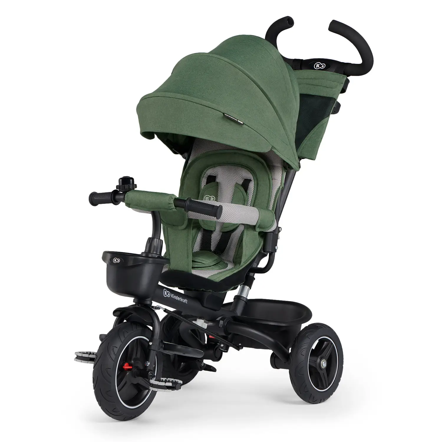Triciclo Kinderkraft Evolutivo 5in1 Spinstep – Green | Triciclo Modulabile - Tricicli e primi passi