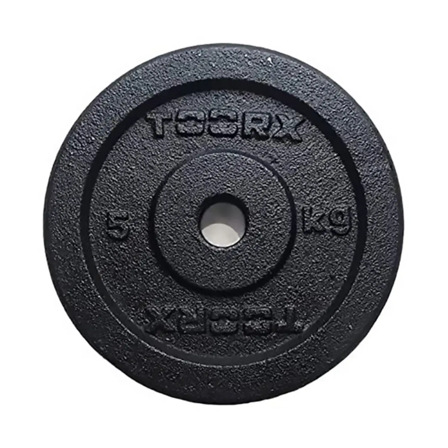 Disco Olimpionico in Ghisa TOORX – 5 kg Nero - pesi