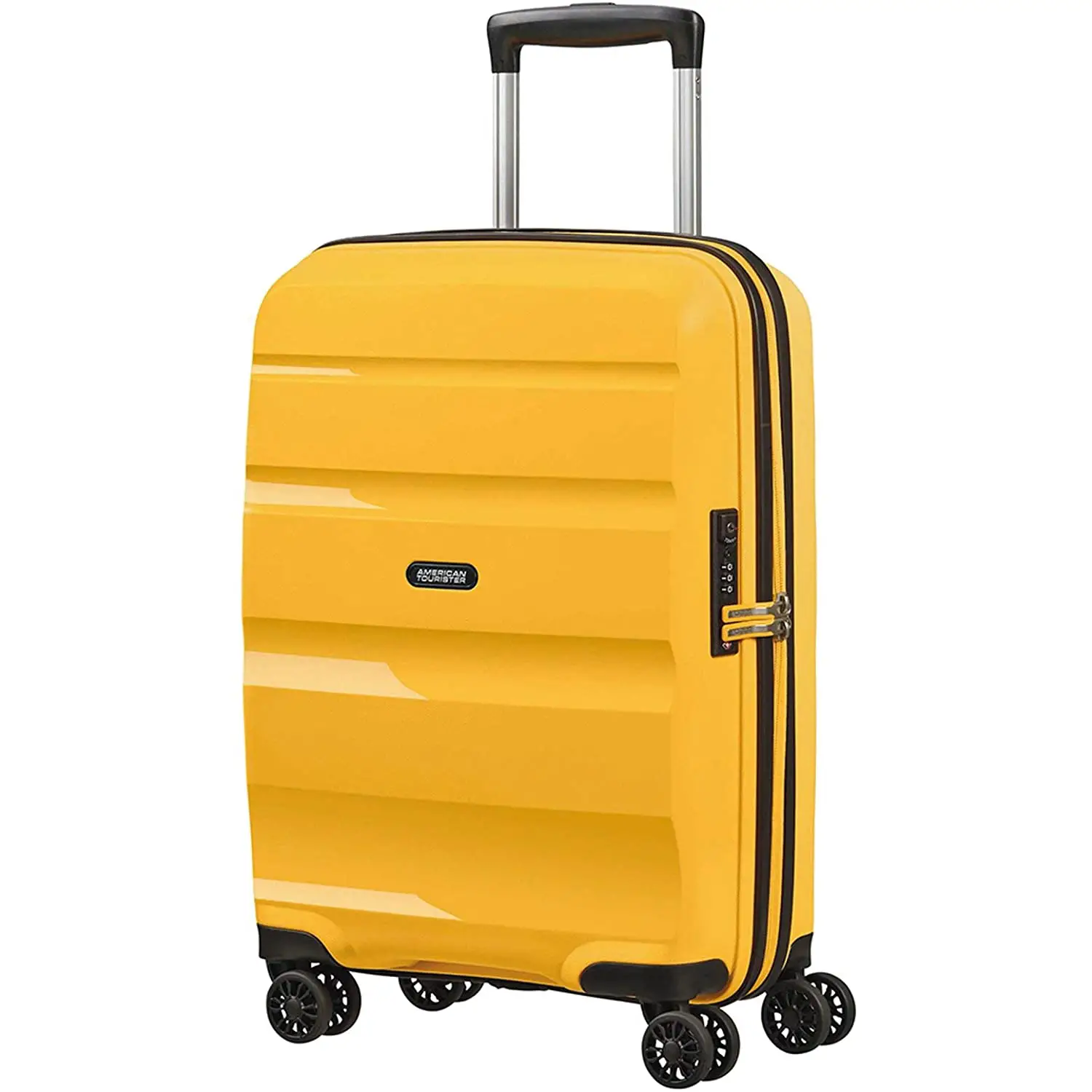 Trolley Bon Air Dlx Spinner 55/20 Tsa 4 Ruote Light Yellow - valige e borse da viaggio