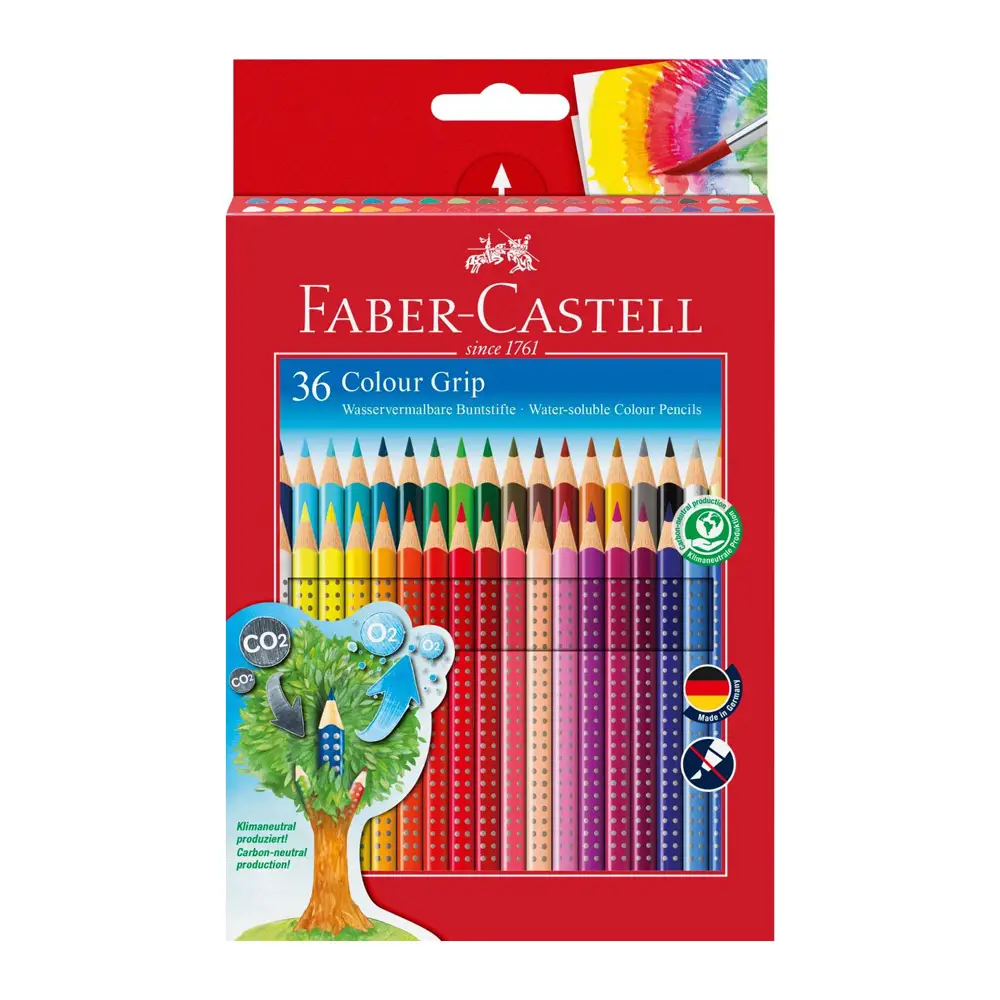 Matite Colorate Colour Grip – Set 36 Pezzi Acquerellabili Triangolari - Pastelli