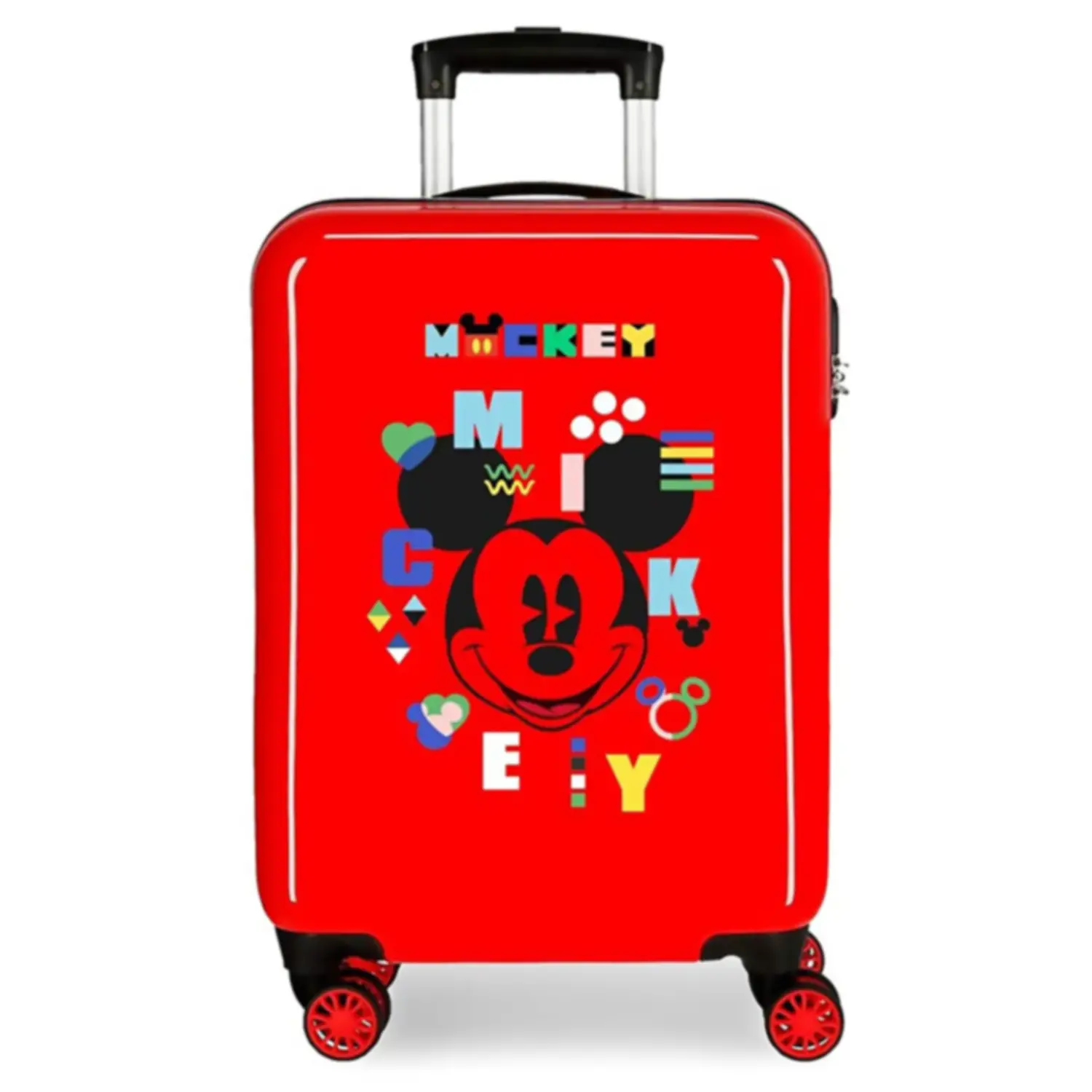 Trolley Abs 55cm 4 Ruote Rosso Mickey Shape Shifter - valige e borse da viaggio