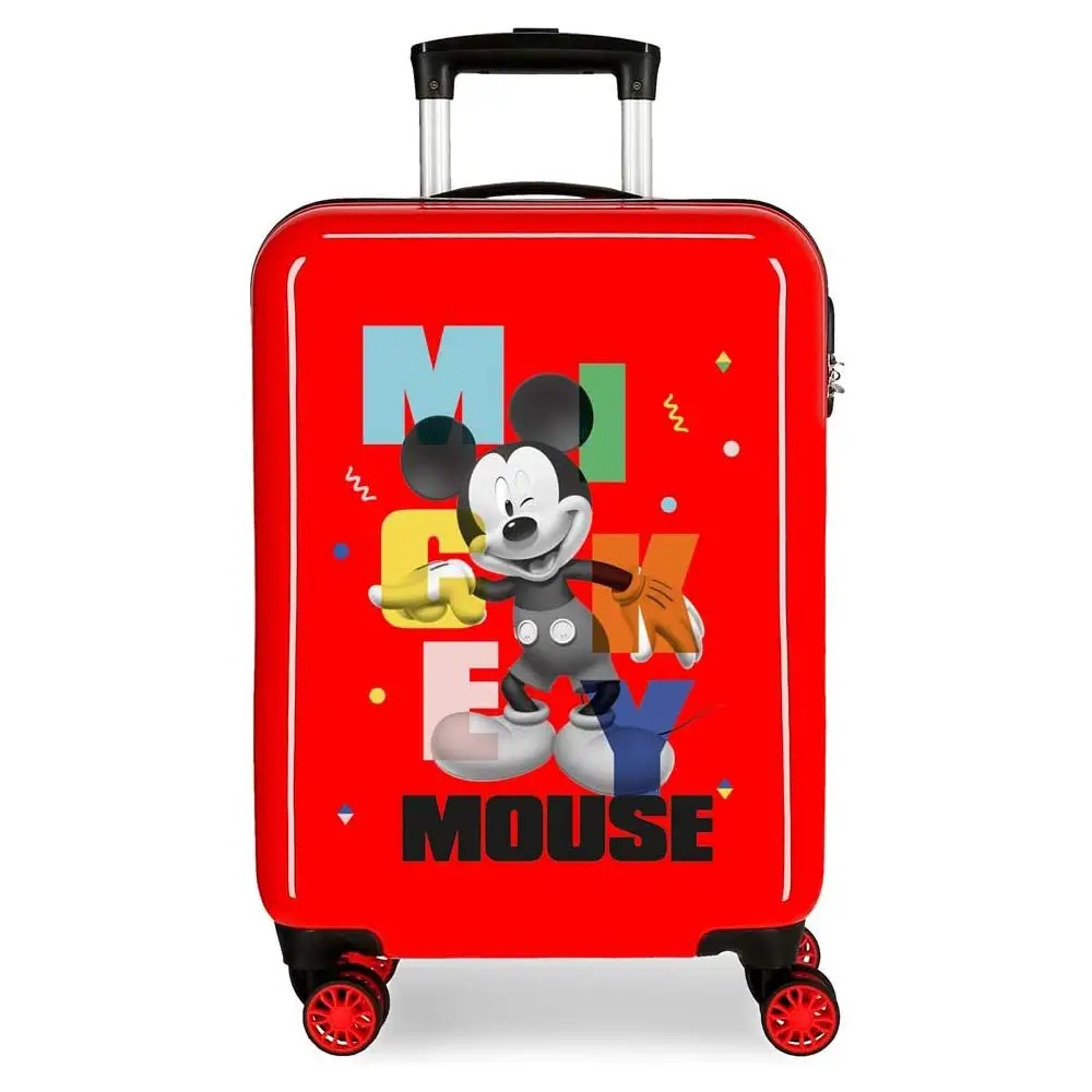 Disney Mickey Party Rosso Trolley Da Cabina Abs 55cm 4 Ruote - valige e borse da viaggio