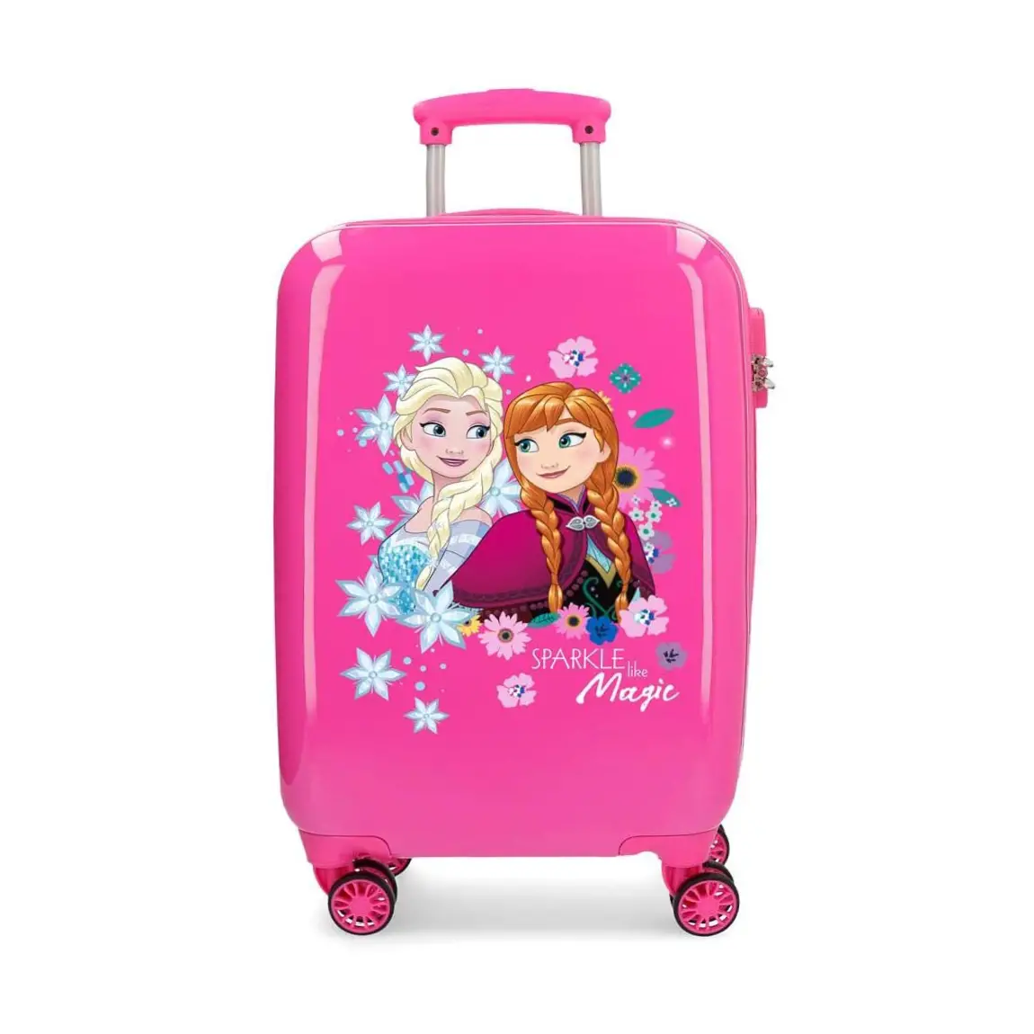 Disney Frozen Sparkle Lige Magic Trolley Da Cabina Abs 55 Cm 4 Ruote - valige e borse da viaggio