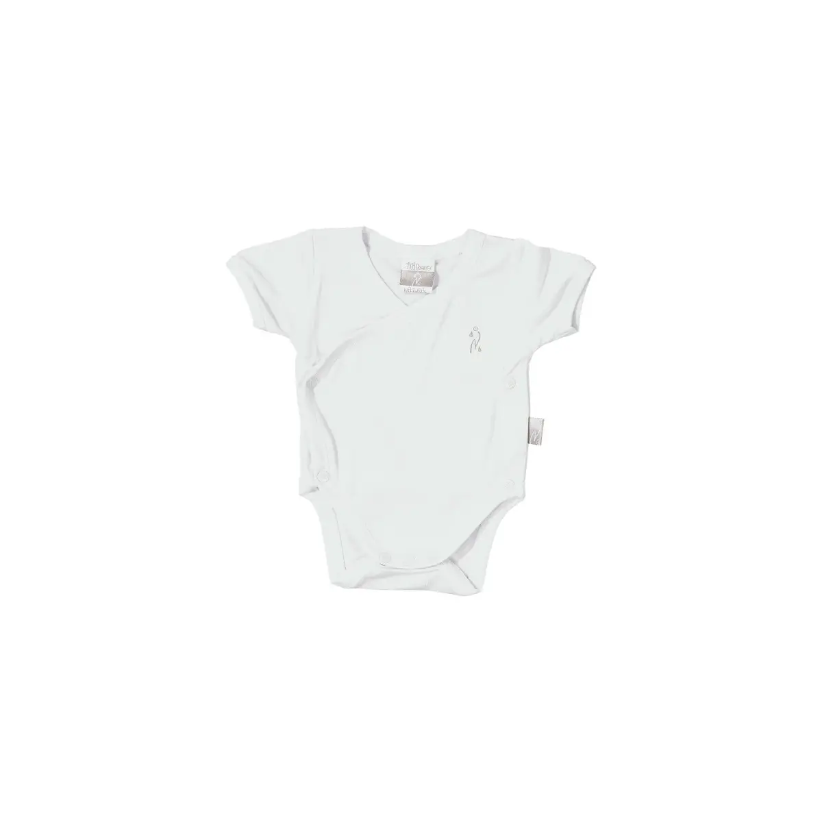 Body Mezza Manica Incrociato Bamboo 0 Mesi Bianco - intimo neonato