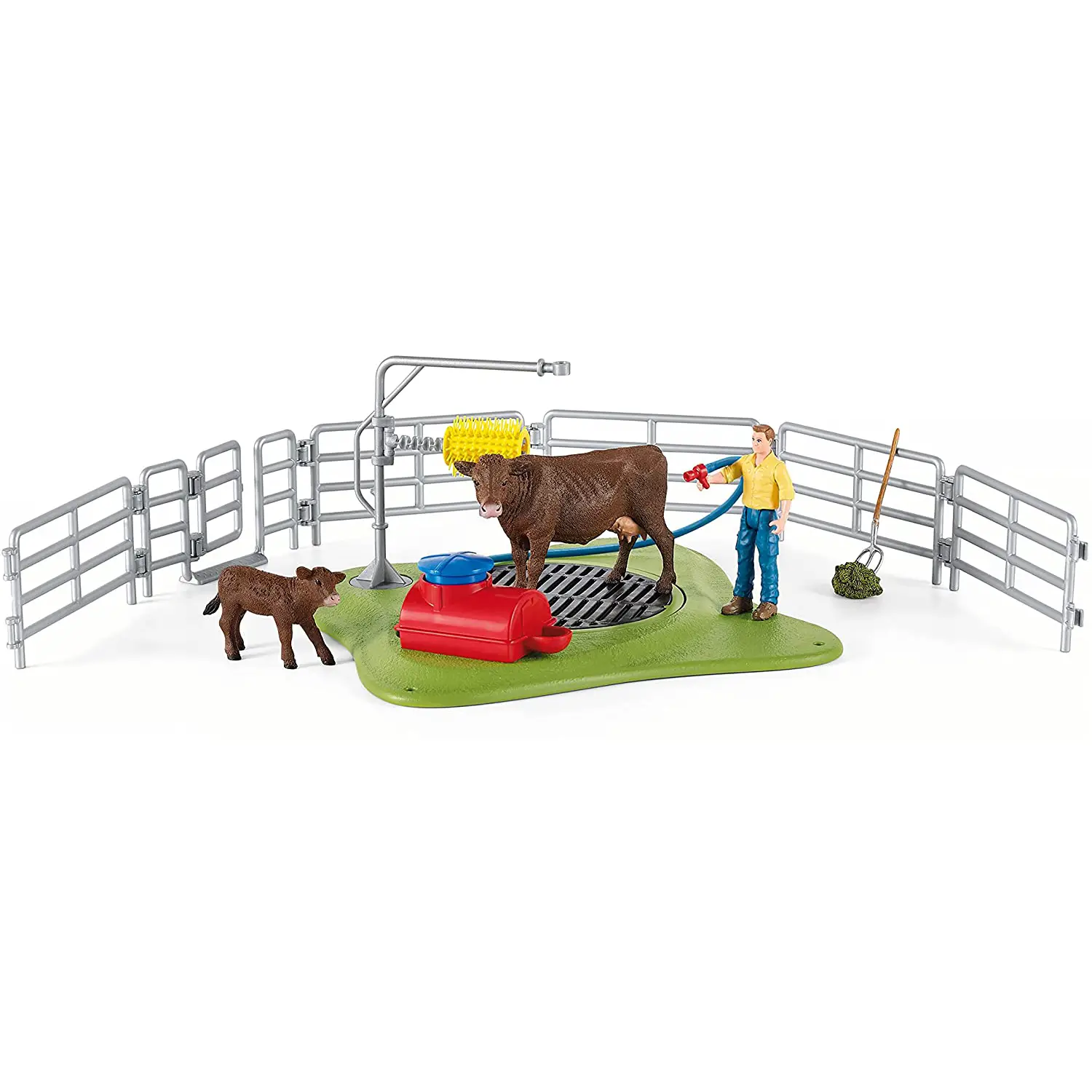 Schleich Zona Lavaggio con Mucche - Animali