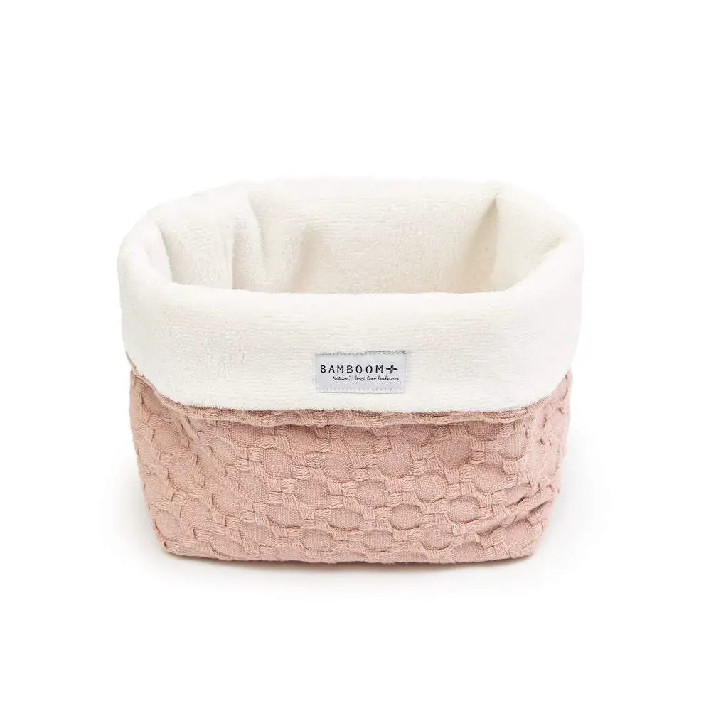 Cestino Portaoggetti per il Bagno Honey - Cm 14x20x14h - Nudepink - complementi d'arredo