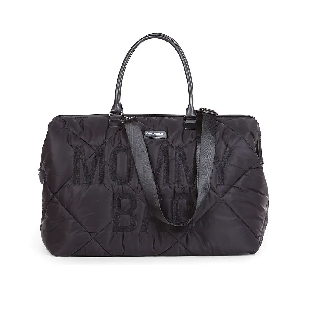 Mommy Bag Borsa Fasciatoio con Materassino Trapuntata Nera - borse e zaini