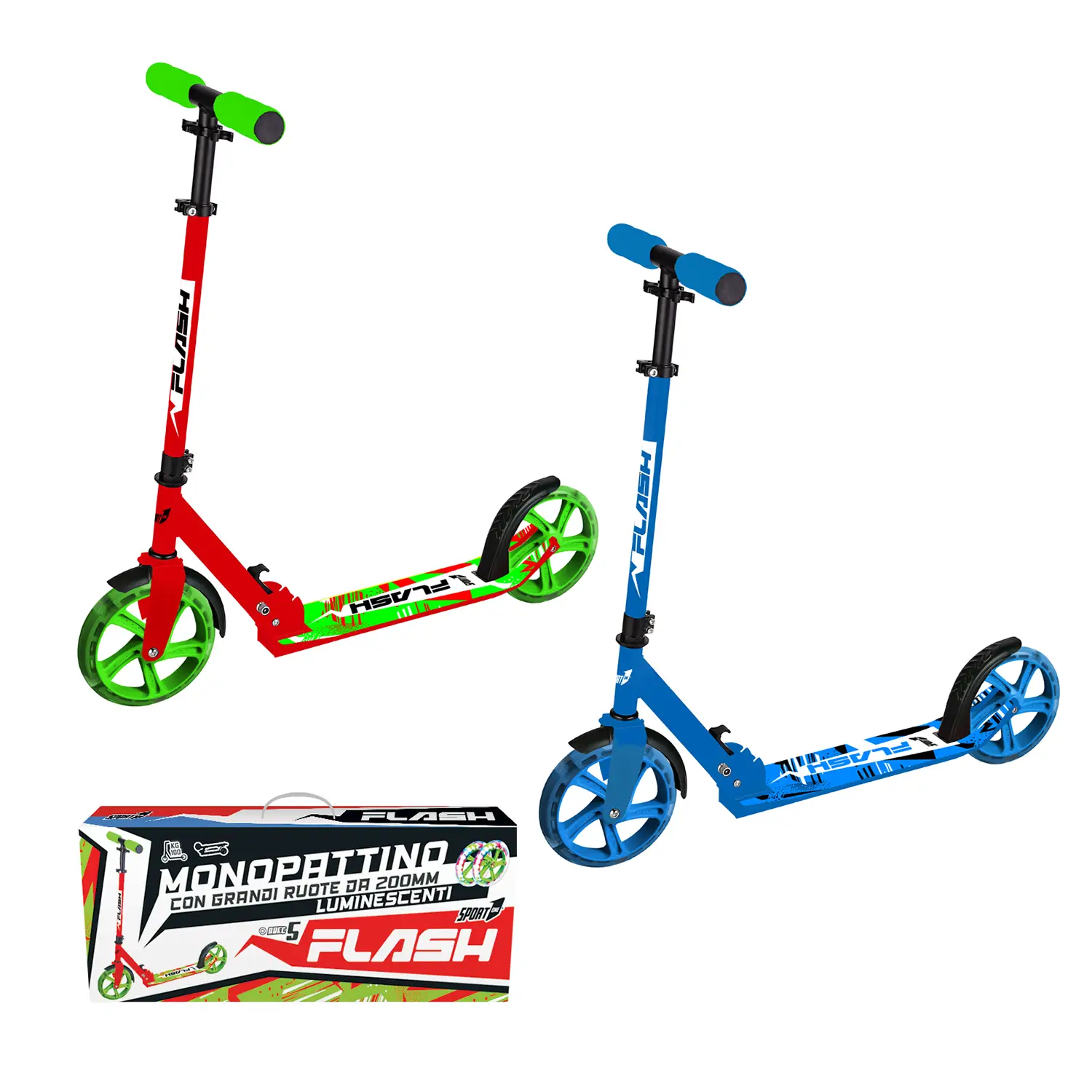 Scooter Flash 200 con Luci Abec 5 - monopattini