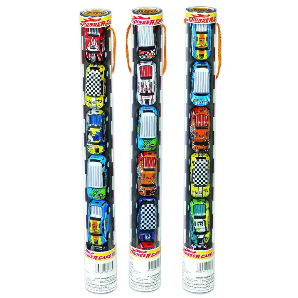 Tubo 6 pezzi Auto Thunder Cars Assortito - modellini