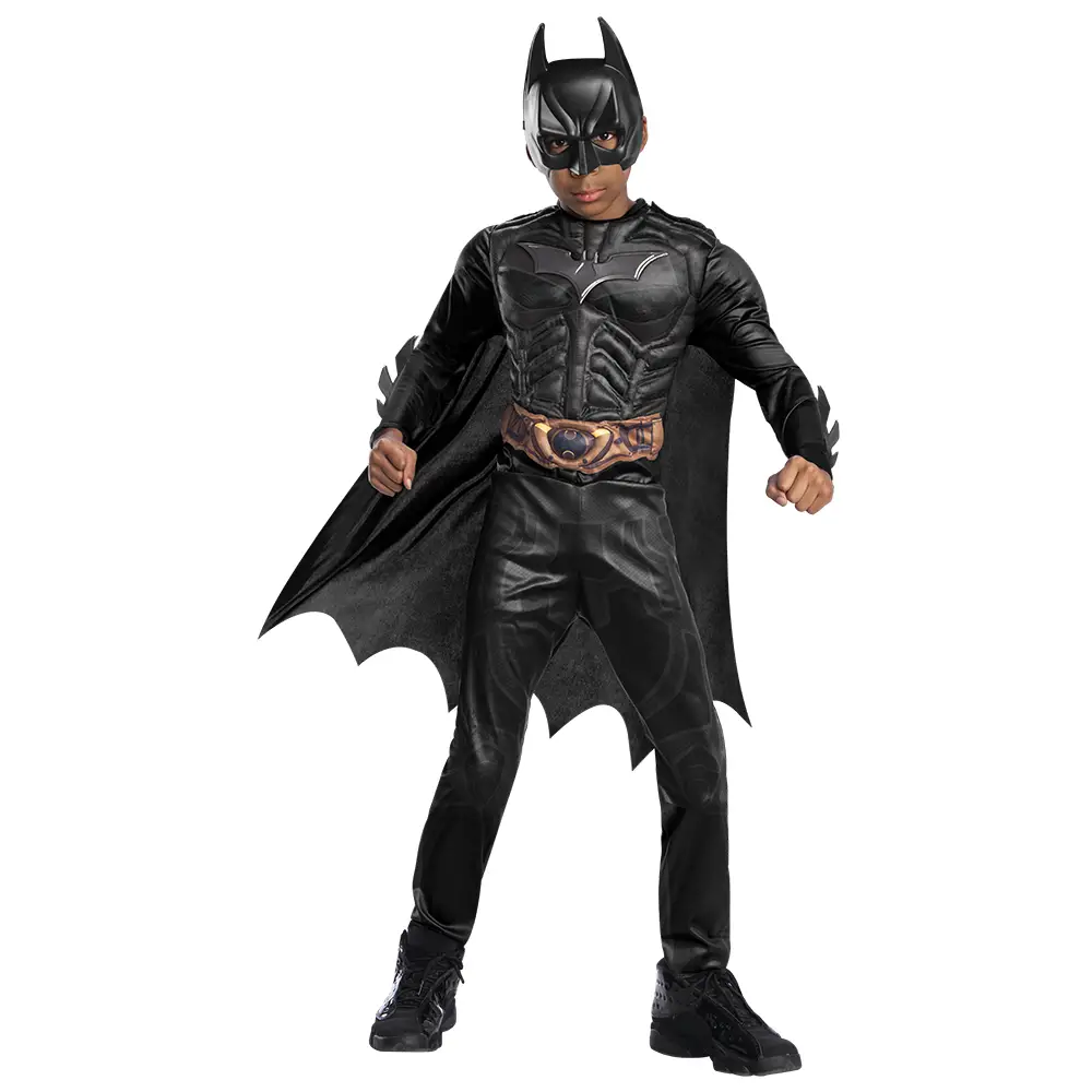 Costume Batman Black Line Deluxe per Bambini - Taglia M - 5/7 anni - abiti bambino e bambina