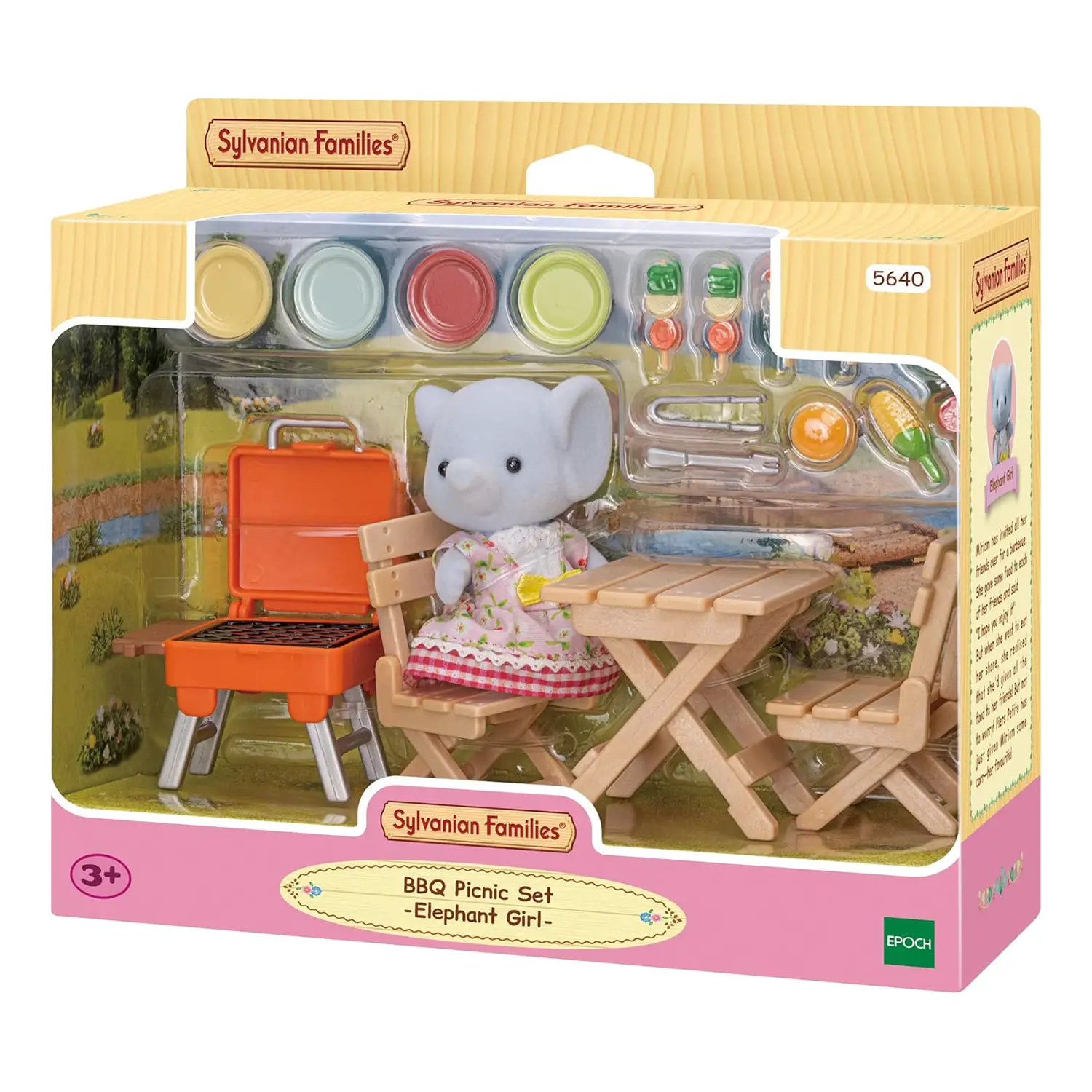 Sylvanian Families Set Barbeque per Picnic Ragazza Elefante - collezionabili bambina