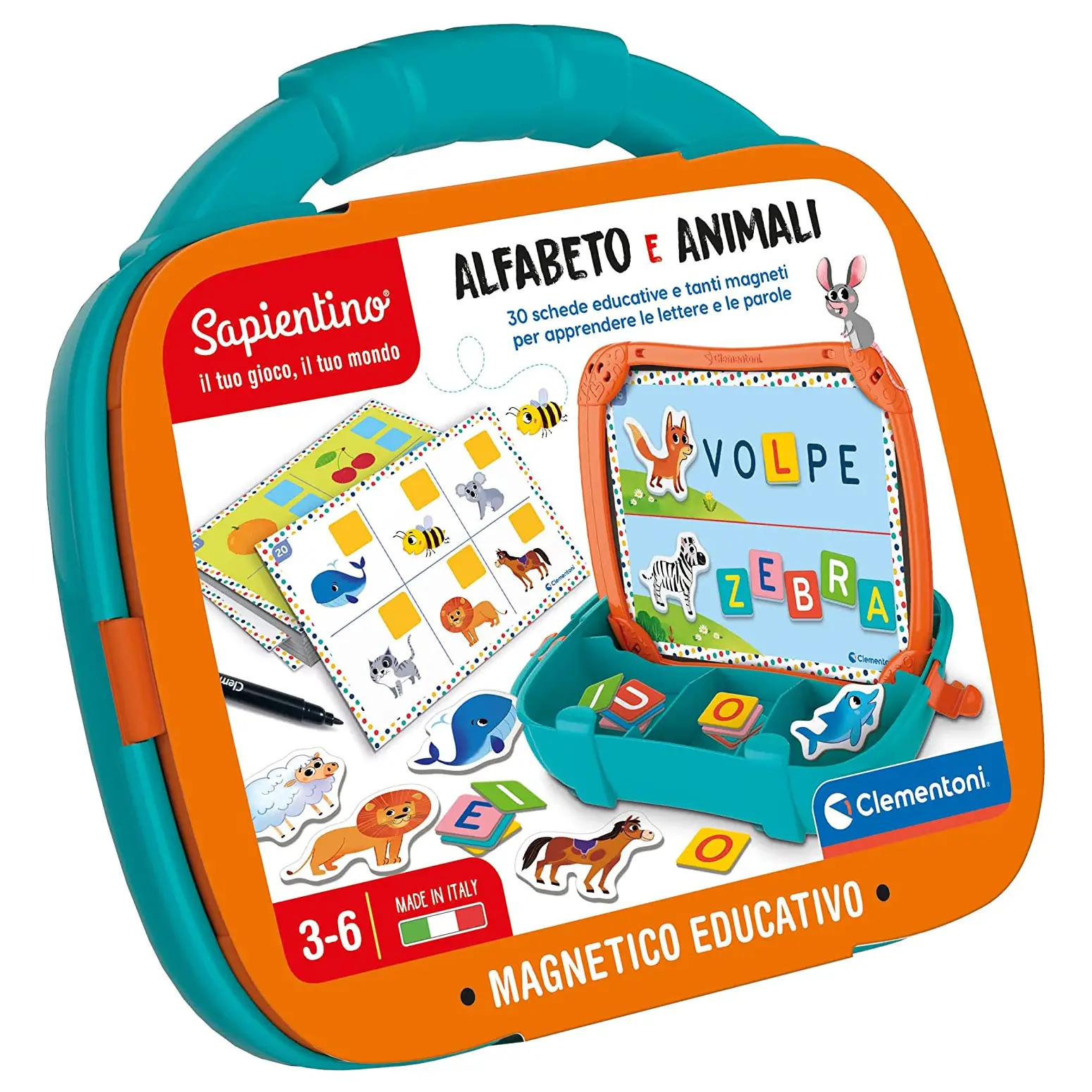 Sapientino Valigetta Magnetica – Alfabeto e Animali - sapientino
