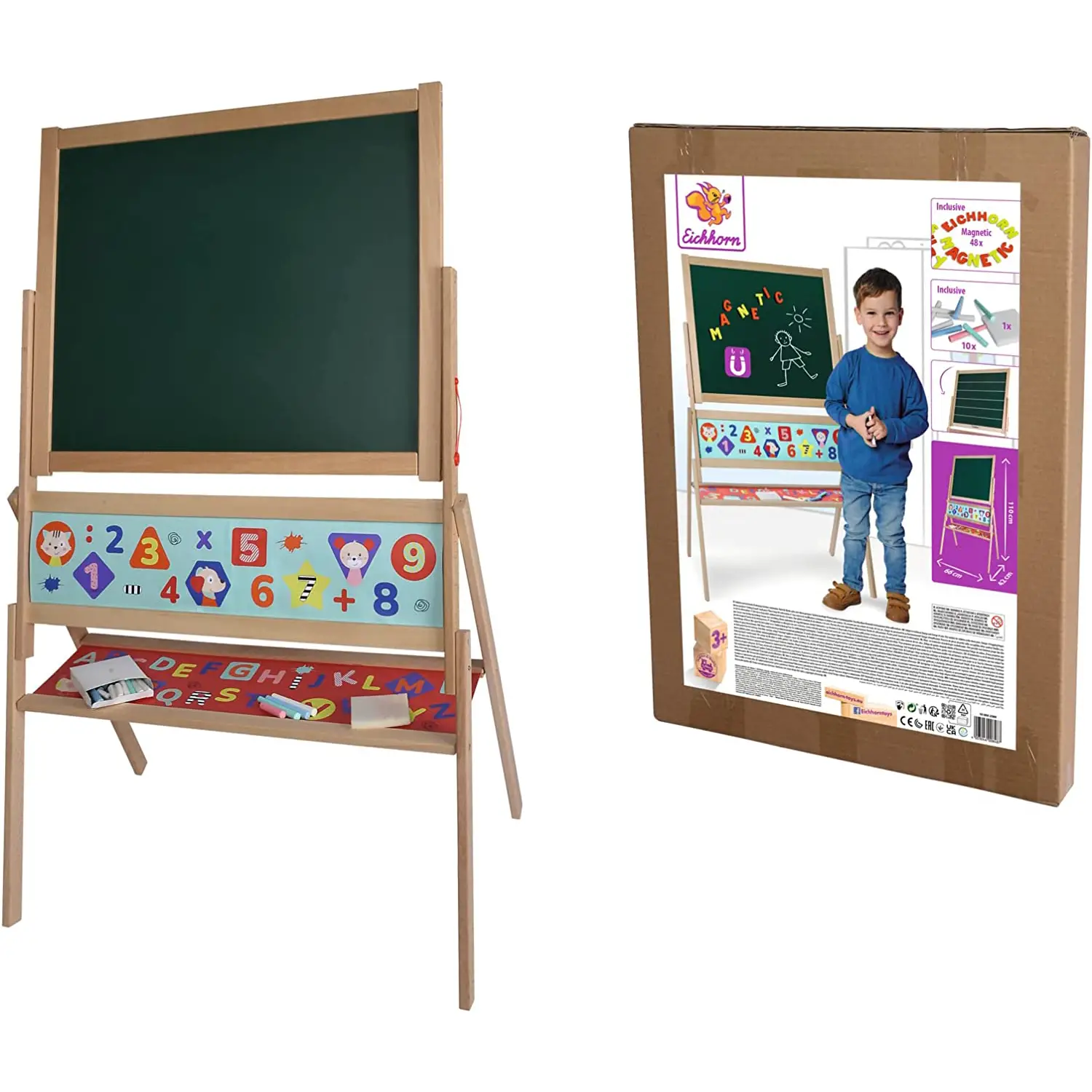 Lavagna a Cavalletto - 66x110 cm - Lavagnette e carrelli