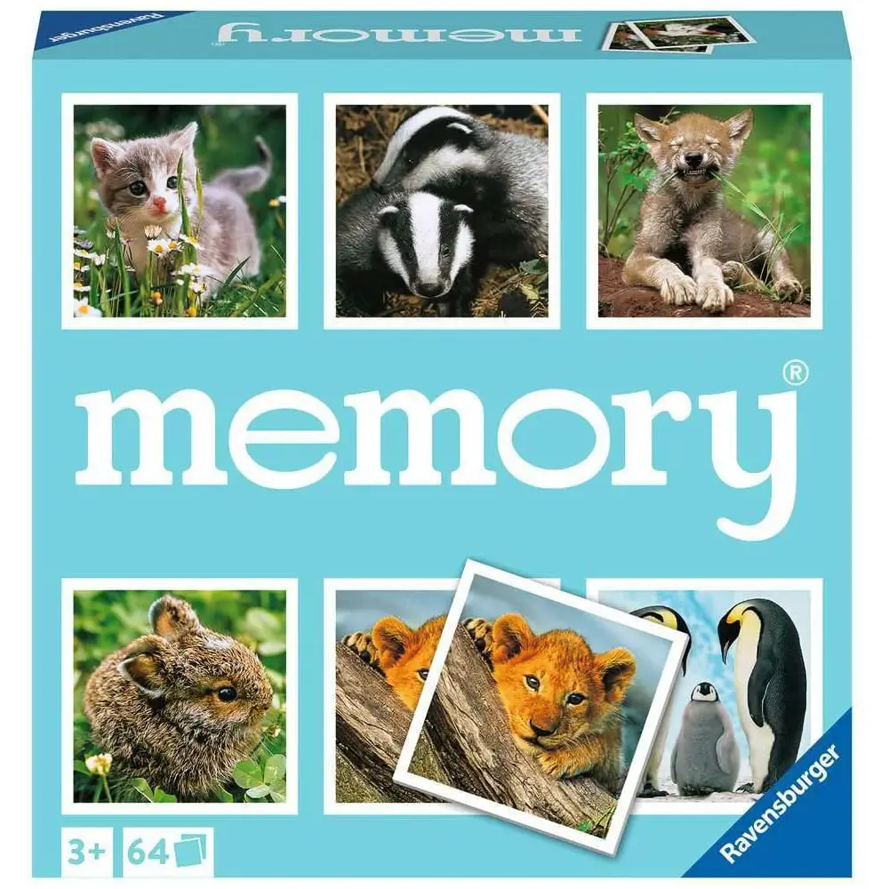 Memory Animal Babies – Gioco di Memoria Educativo con Cuccioli di Animali - Memory e Domino