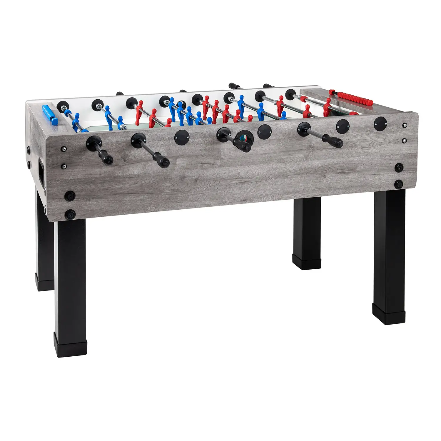 Biliardino Calcio Balilla G-500 Rovere Grigio - Aste Rientranti Garlando - tavoli gioco