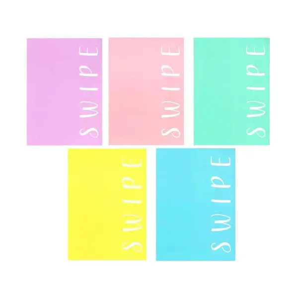 Swipe Pastel Quaderno Maxi Gr. 80 - Rigatura 10mm - Cancelleria varia