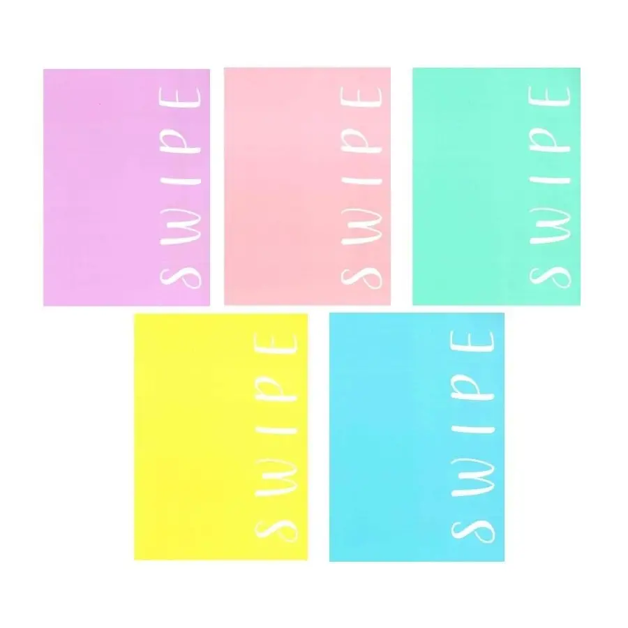 Swipe Pastel Quaderno Maxi Gr. 80 - Rigatura 1 Rigo - Cancelleria varia