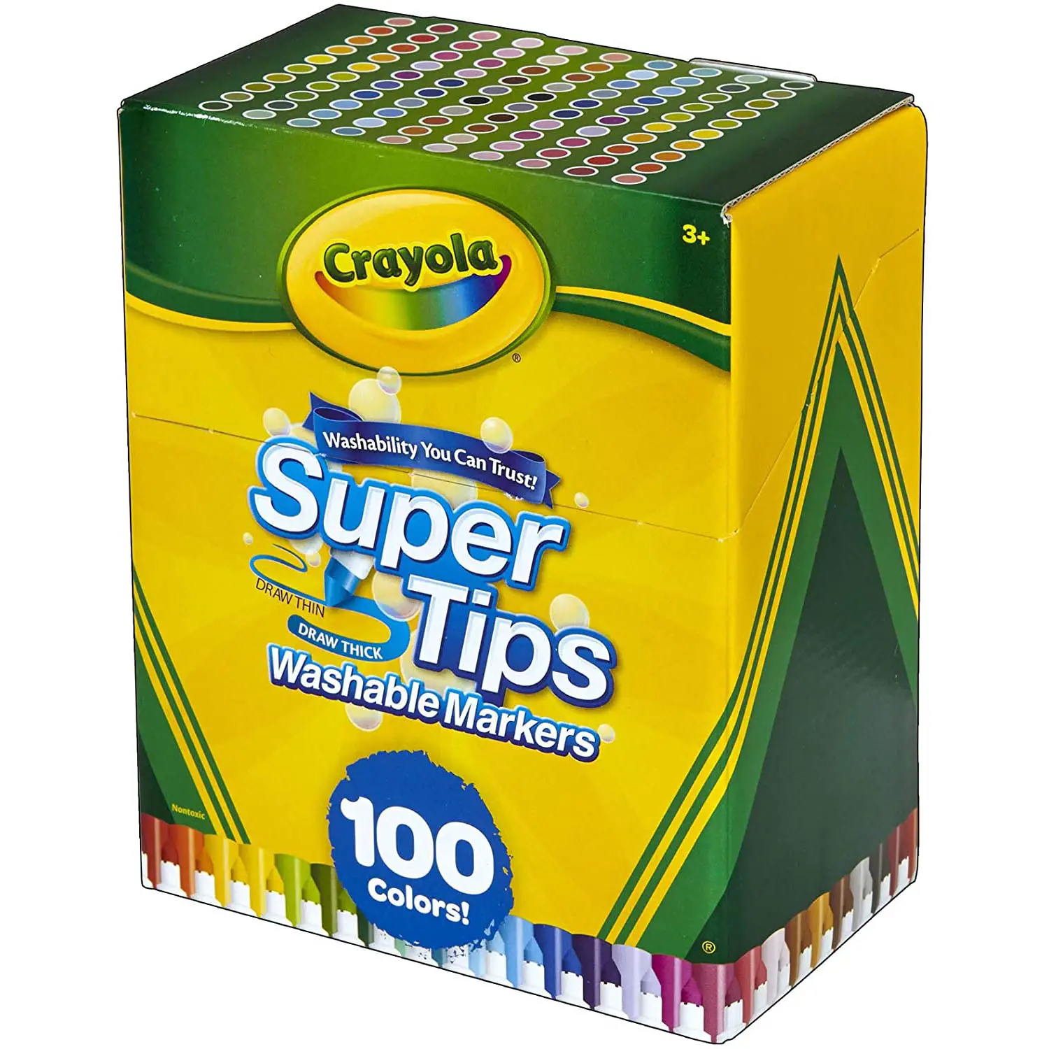 Crayola Pennarelli 100 Pz Washable Supertips Markers - creatività