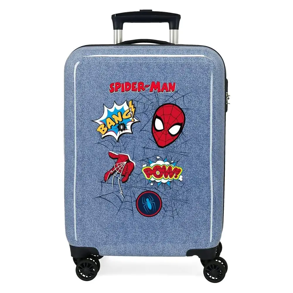 Spiderman Denim Trolley da Cabina Abs 55 cm. 4 Ruote - valige e borse da viaggio