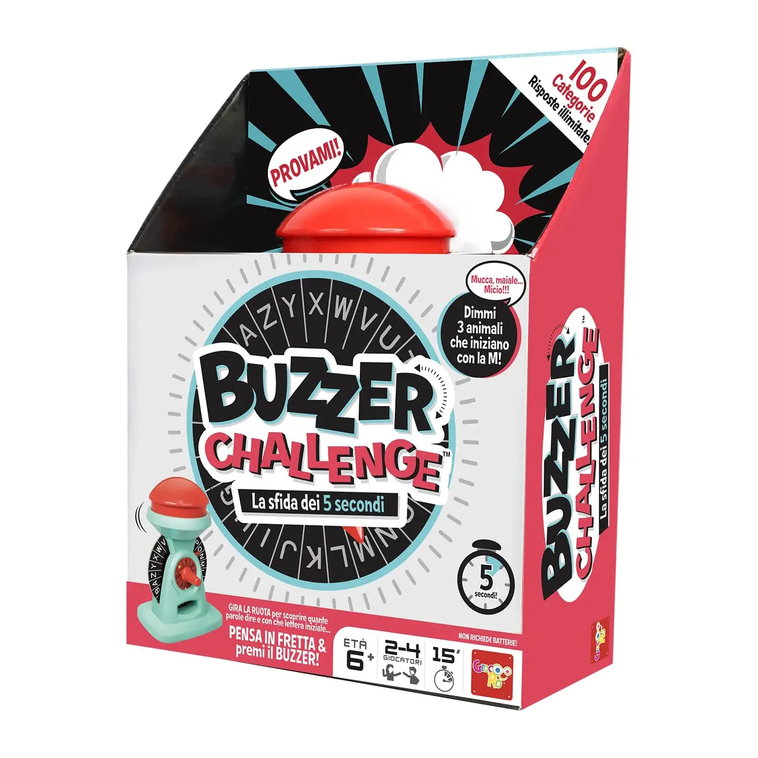 Buzzer Challenge – Gioco di Parole e Conoscenza per Bambini e Famiglie - Giochi di società