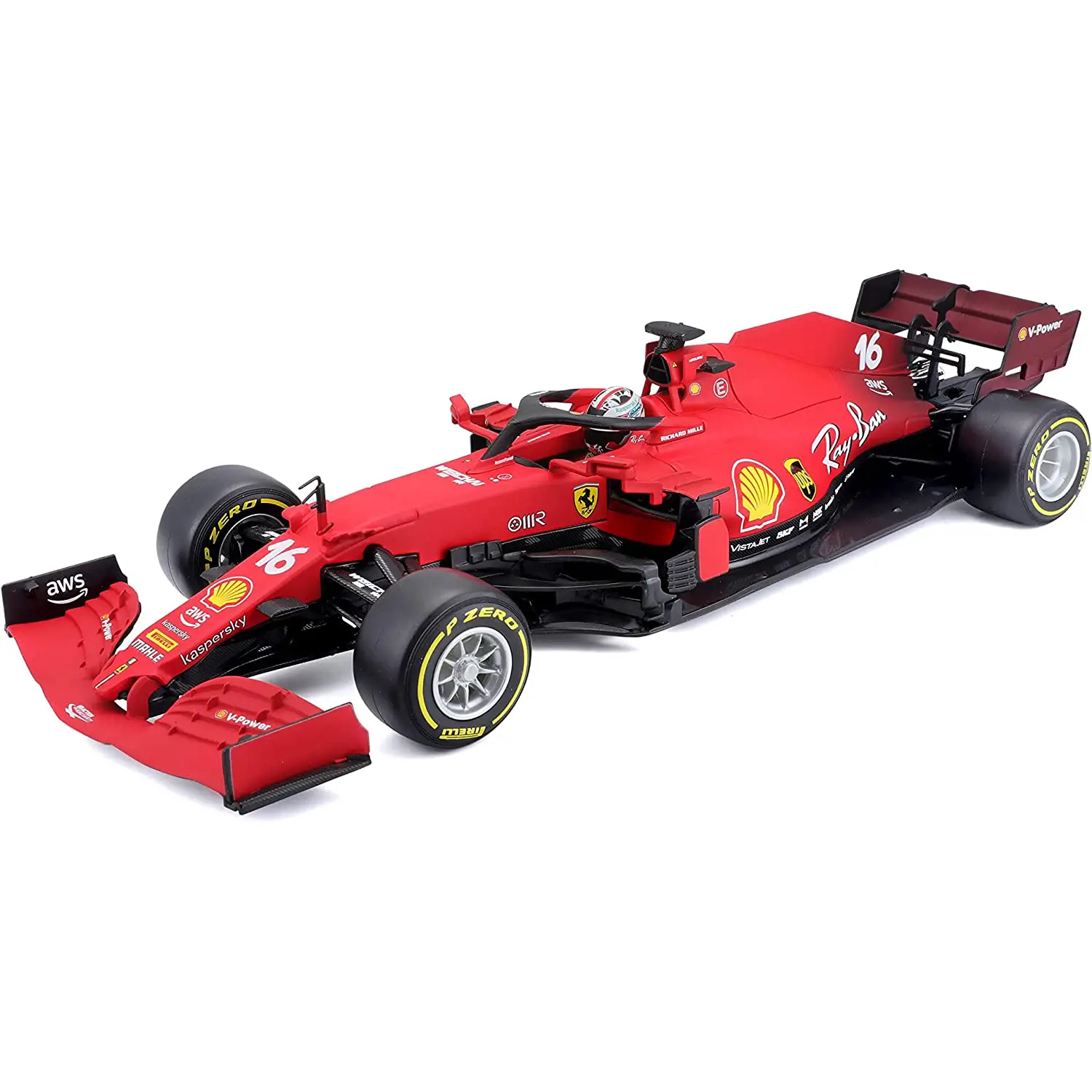 Auto 1:18 F1 SF21 Leclerc – Modellino Die-Cast Collezionabile - modellini