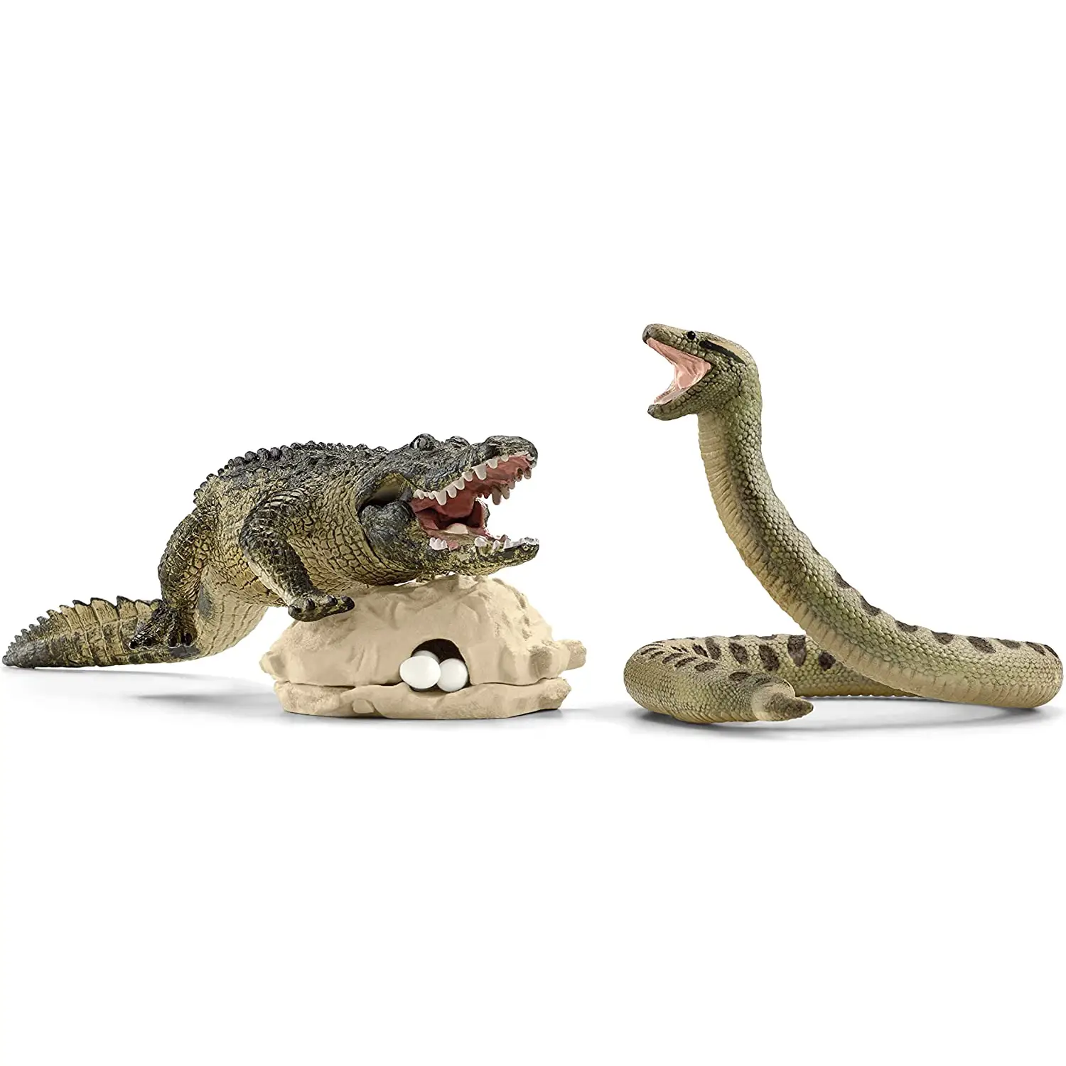 SCHLEICH ANACONDA E COCCODRILLO DELLA PALUDE - Animali