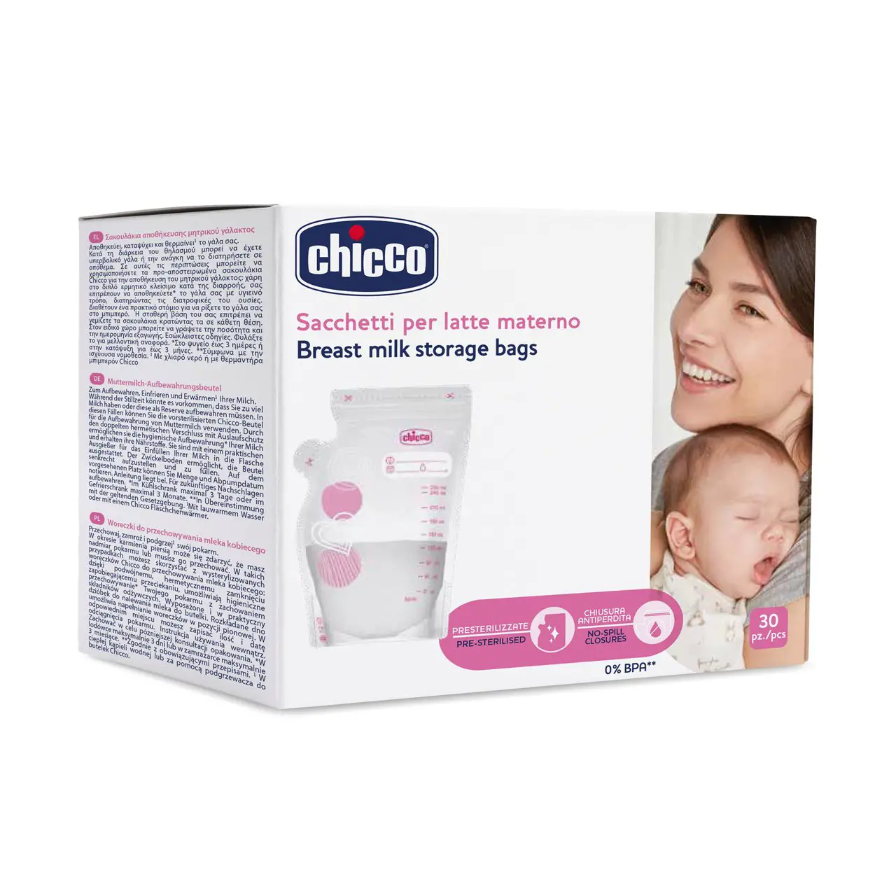 Sacchetto Per Latte Materno 30Pz - accessori