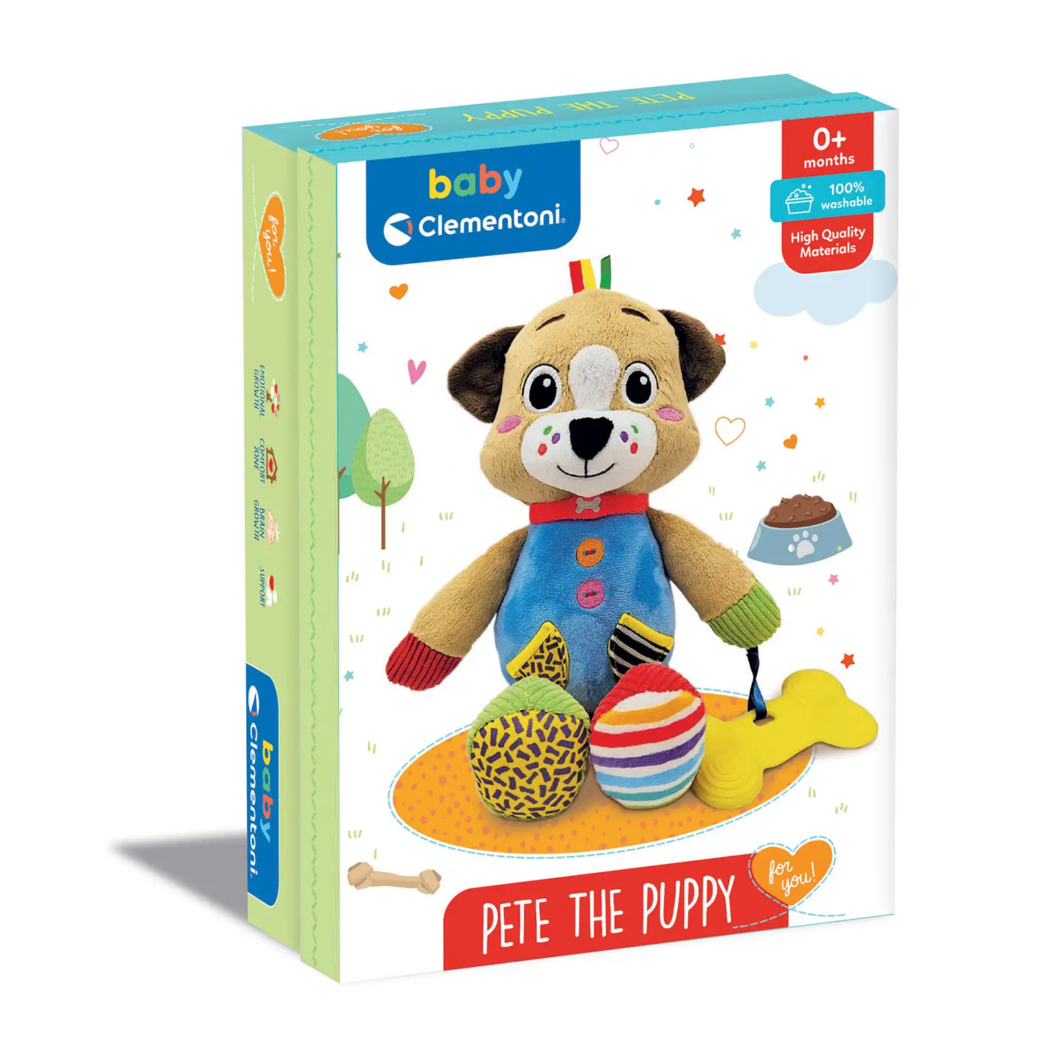 Plush in The Box Pete The Puppy - peluches 0/36 mesi