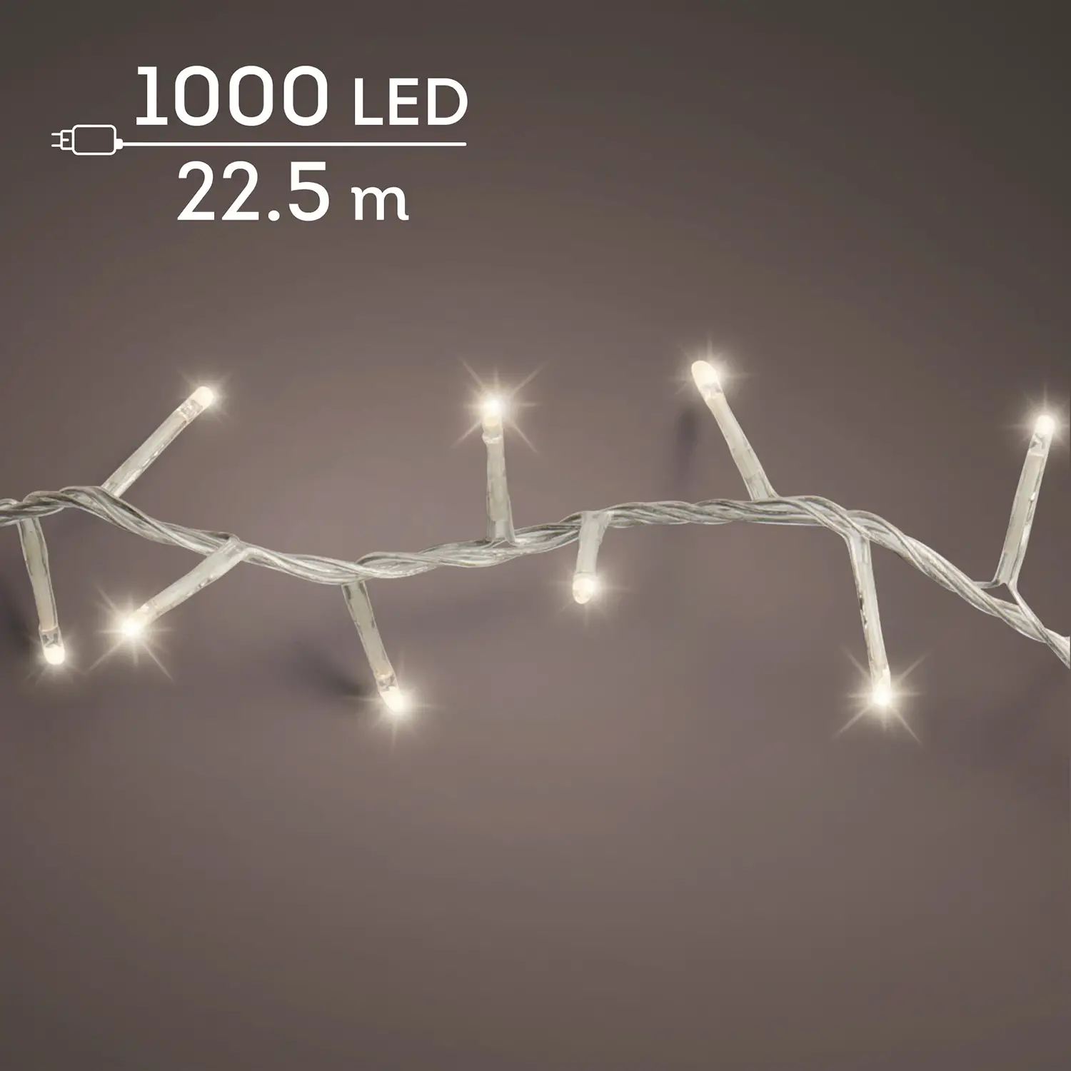 Lumineo Compact Twinkle 1000 LED 22,5 m Bianco Caldo - luci