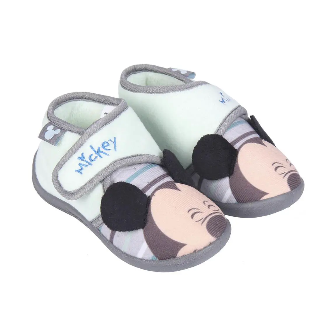 Mickey 3D Pantofole Stivaletto Medio T25 Light Green - biancheria casa
