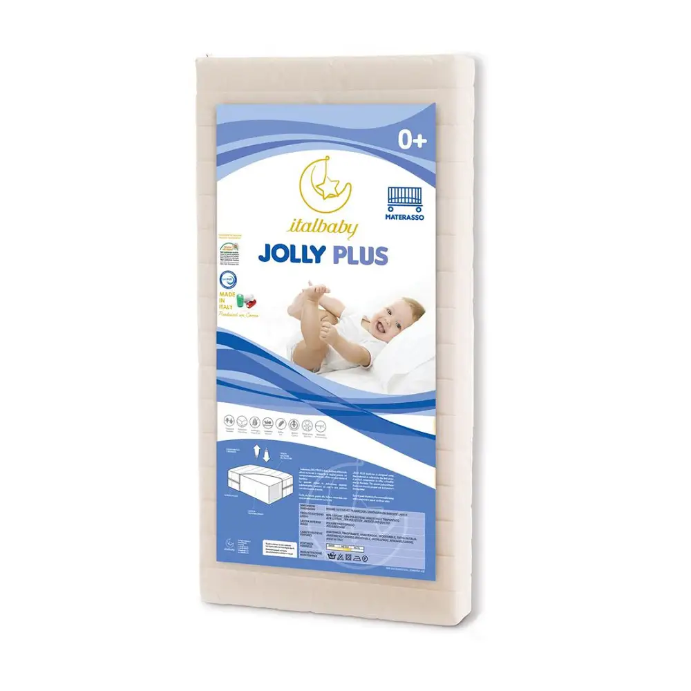 Materasso Jolly Plus per Culla Q.Letto ItalBaby – 60x125 cm, Sfoderabile e Traspirante - Zona Nanna
