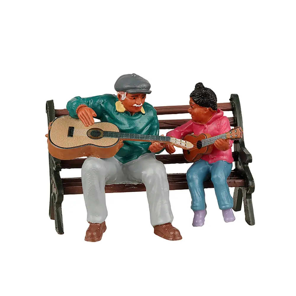 Statuetta la Lezione di Musica - scene e villaggi