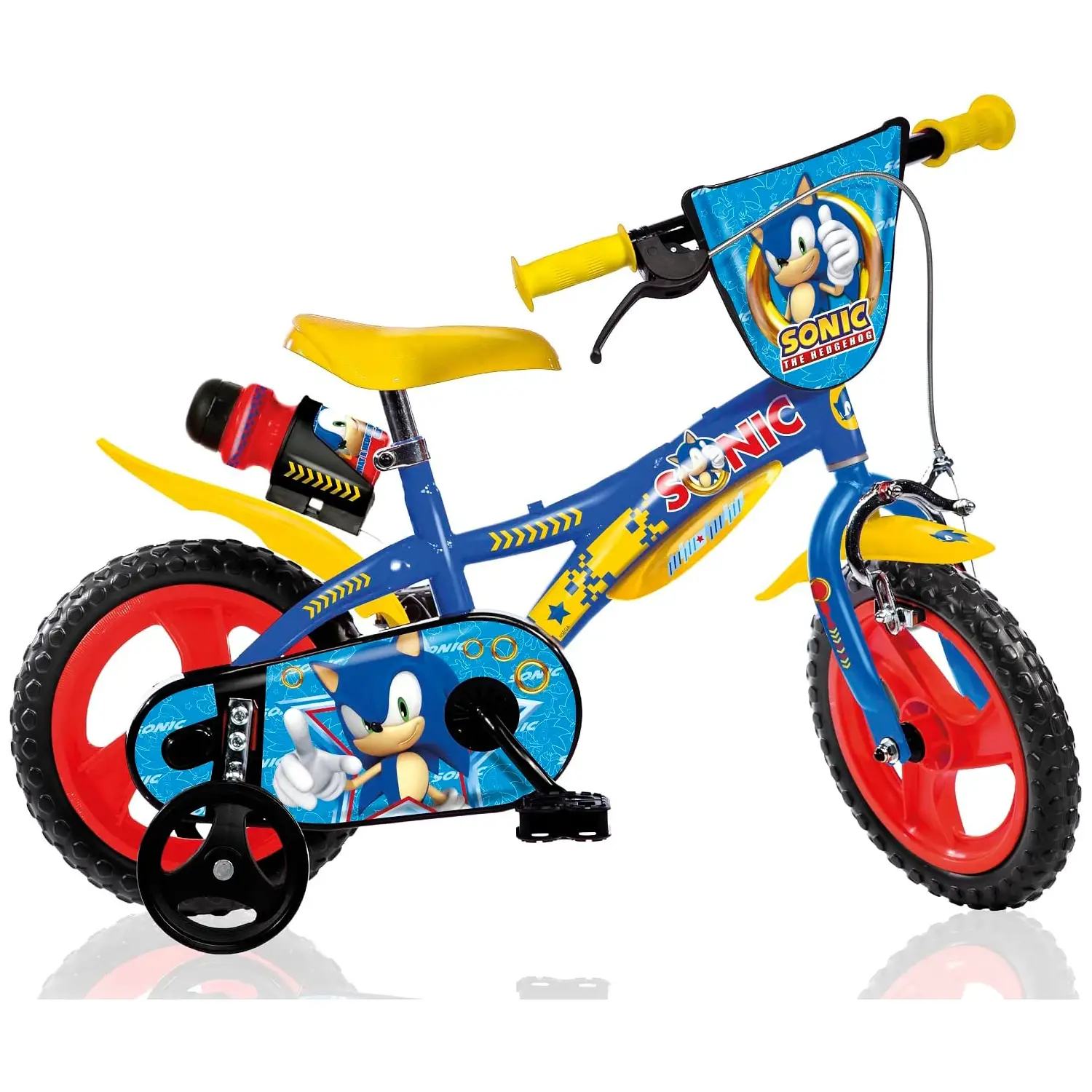 Bici per Bambini 2-4 Anni – Bicicletta 12 Pollici Sonic con Rotelline Stabilizzatrici - biciclette bambini