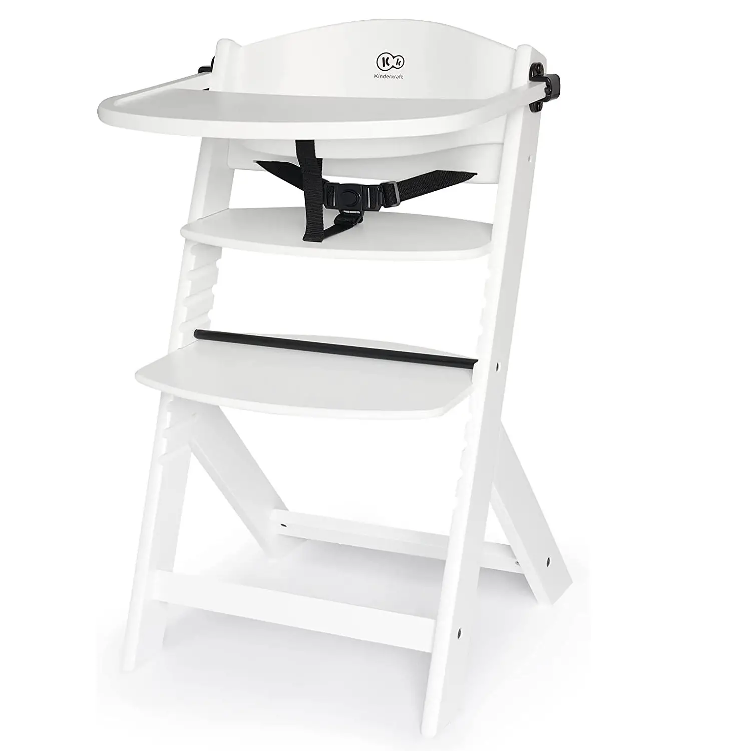 Seggiolone 3 in 1 Enock in Legno Bianco Kinderkraft - seggioloni