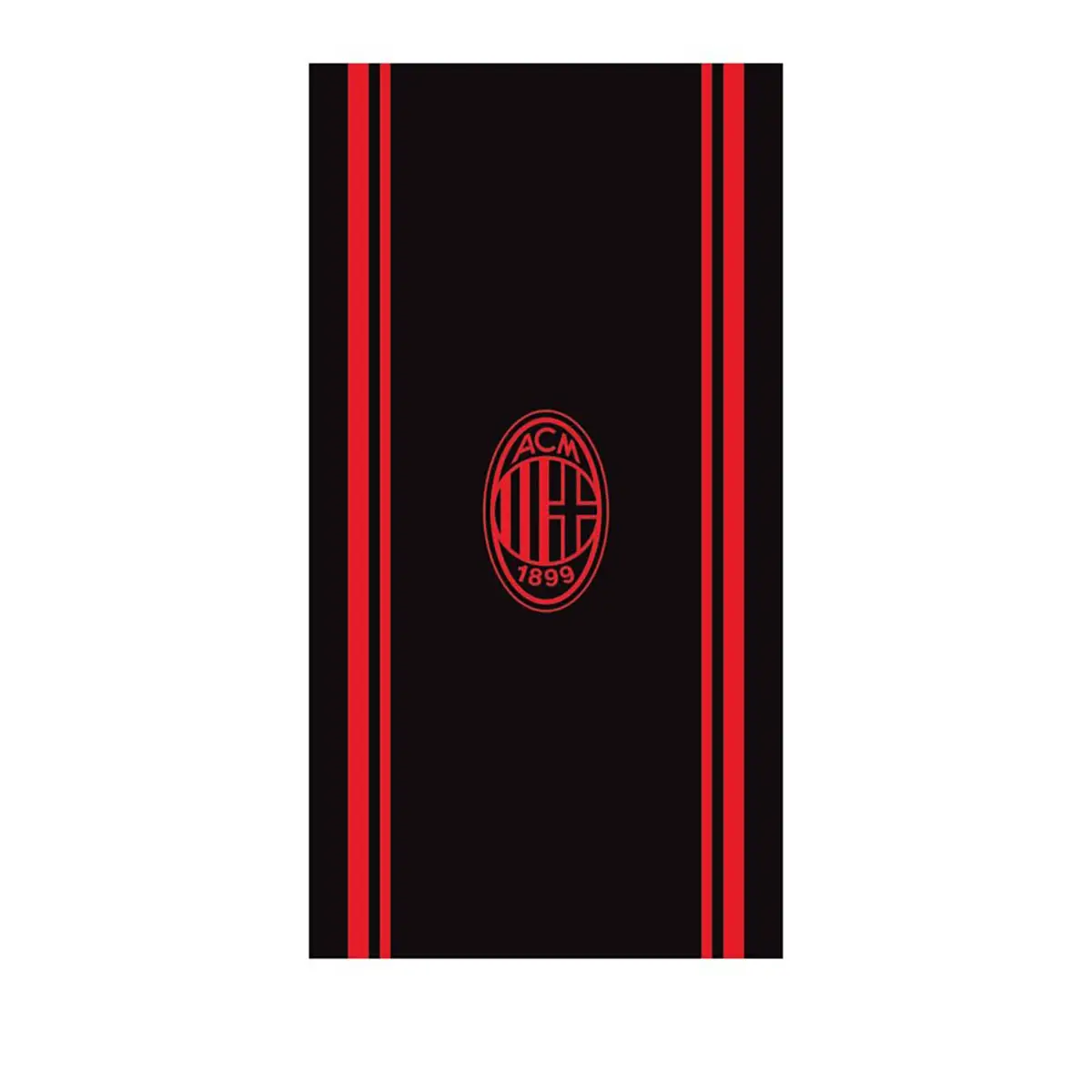 Telo Mare Cimato in Spugna 90x170cm 100% Cotone A.c. Milan - accessori stagionali