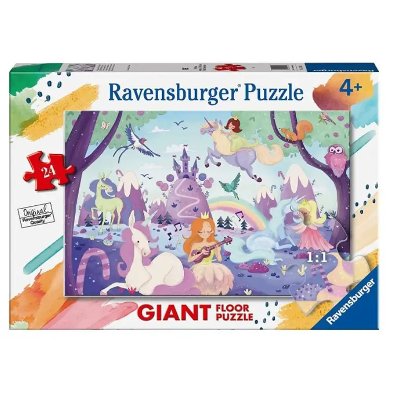 Puzzle 24 Pezzi Giant Unicorni - Puzzle in cartone