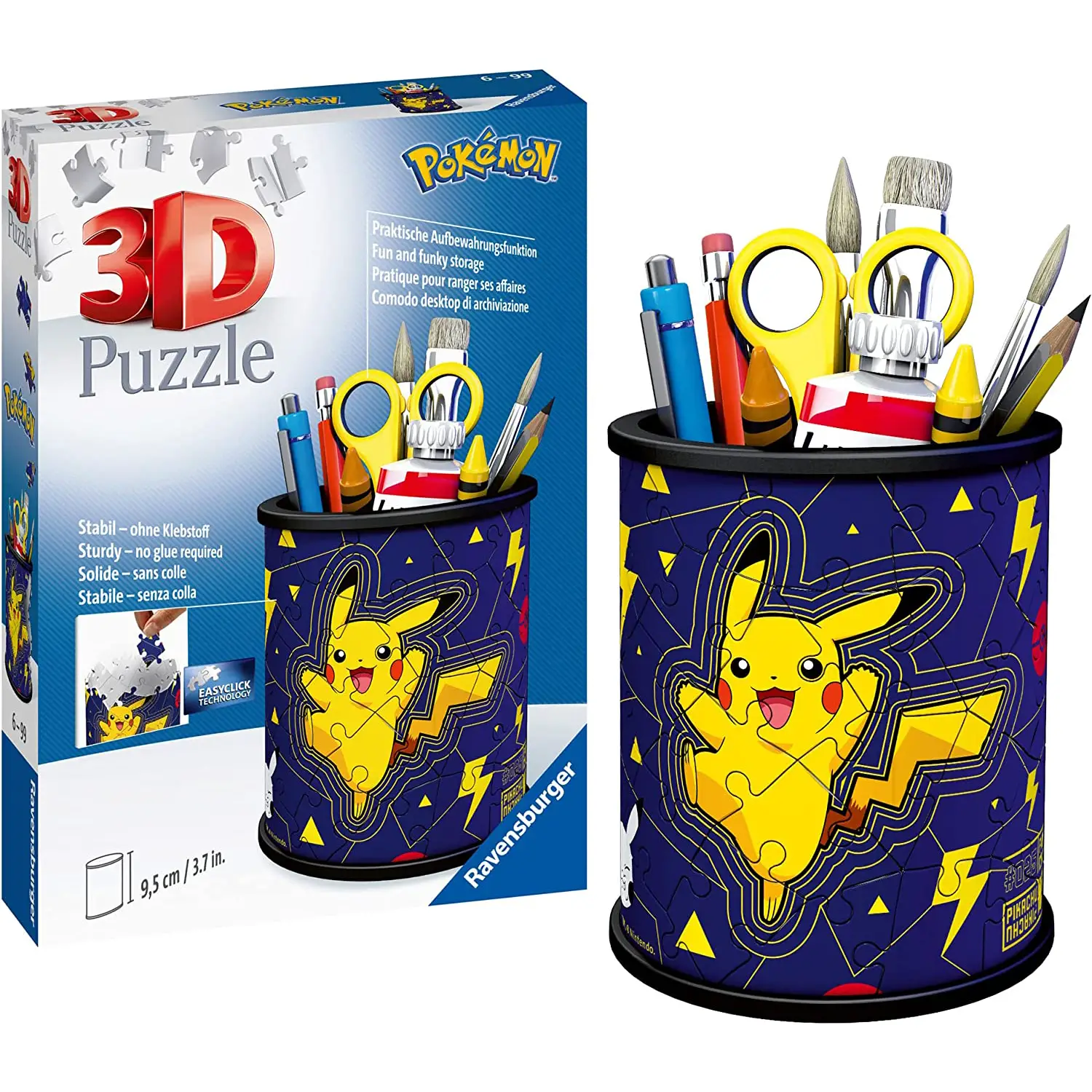 Puzzle 3d Portapenne Pokemon - Puzzle in cartone