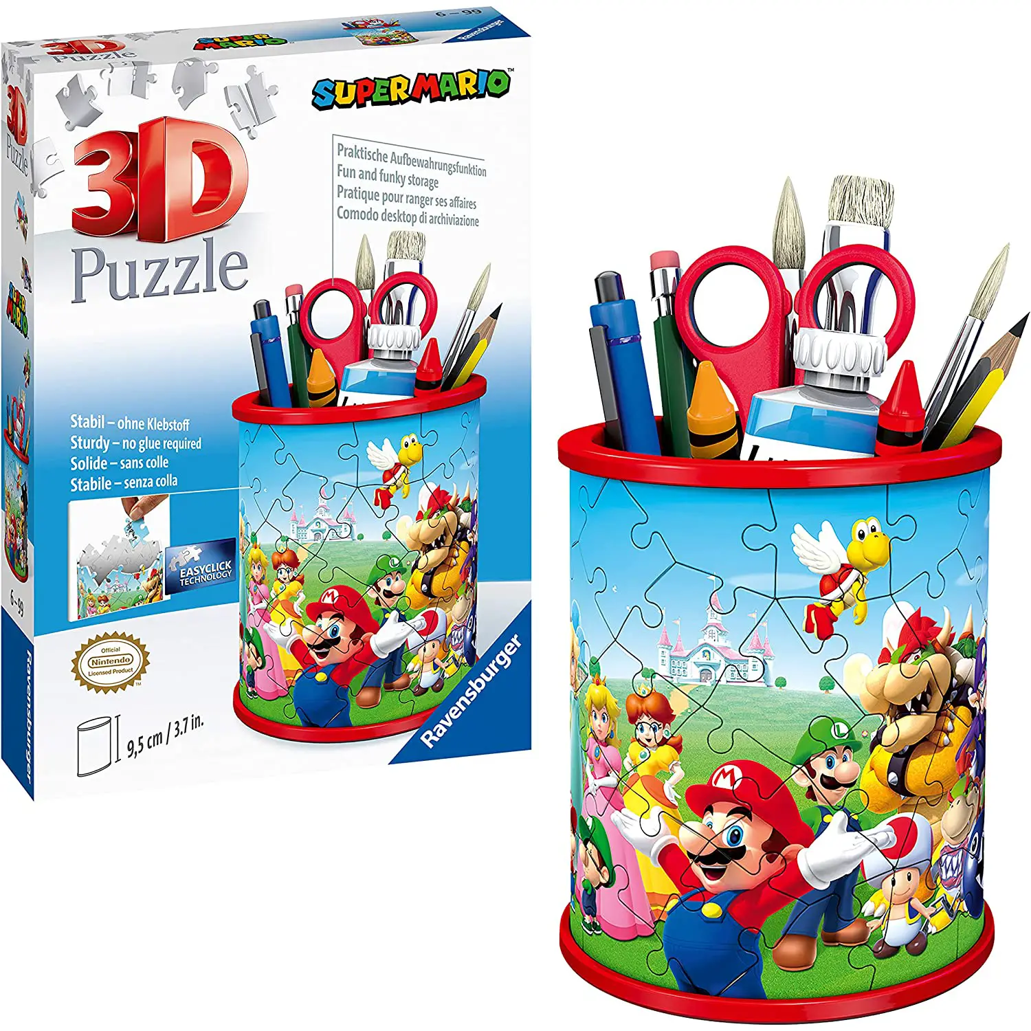 Puzzle 3D Portapenne Super Mario - Puzzle in cartone
