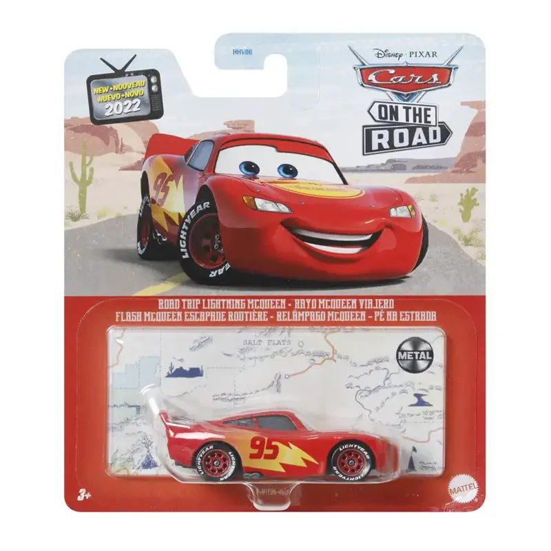 Cars Personaggio 1:55 Lightning Mcqueen Road Trip Hky34 - modellini