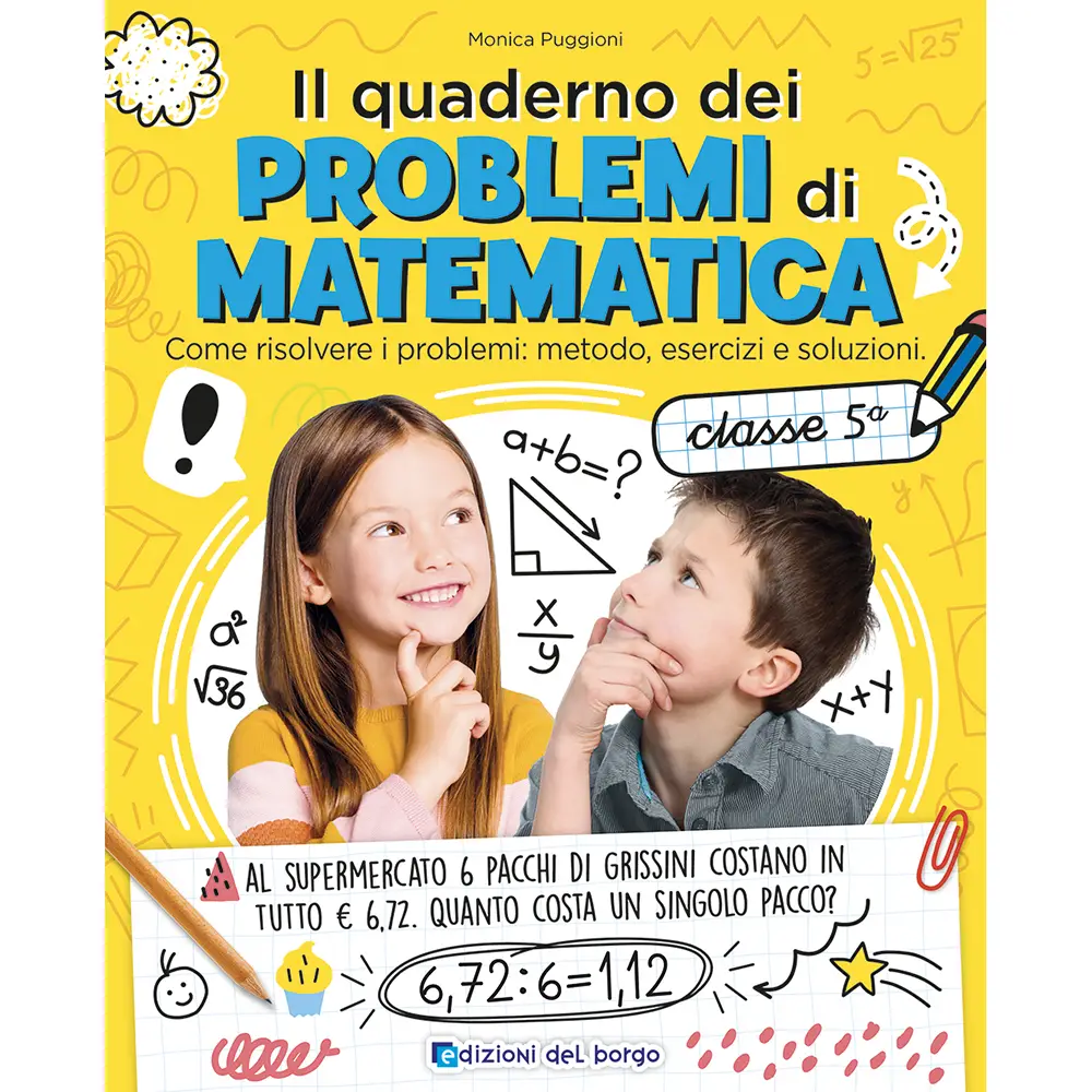 Quaderno Problemi Matematica Classe 5 - Prima biblioteca