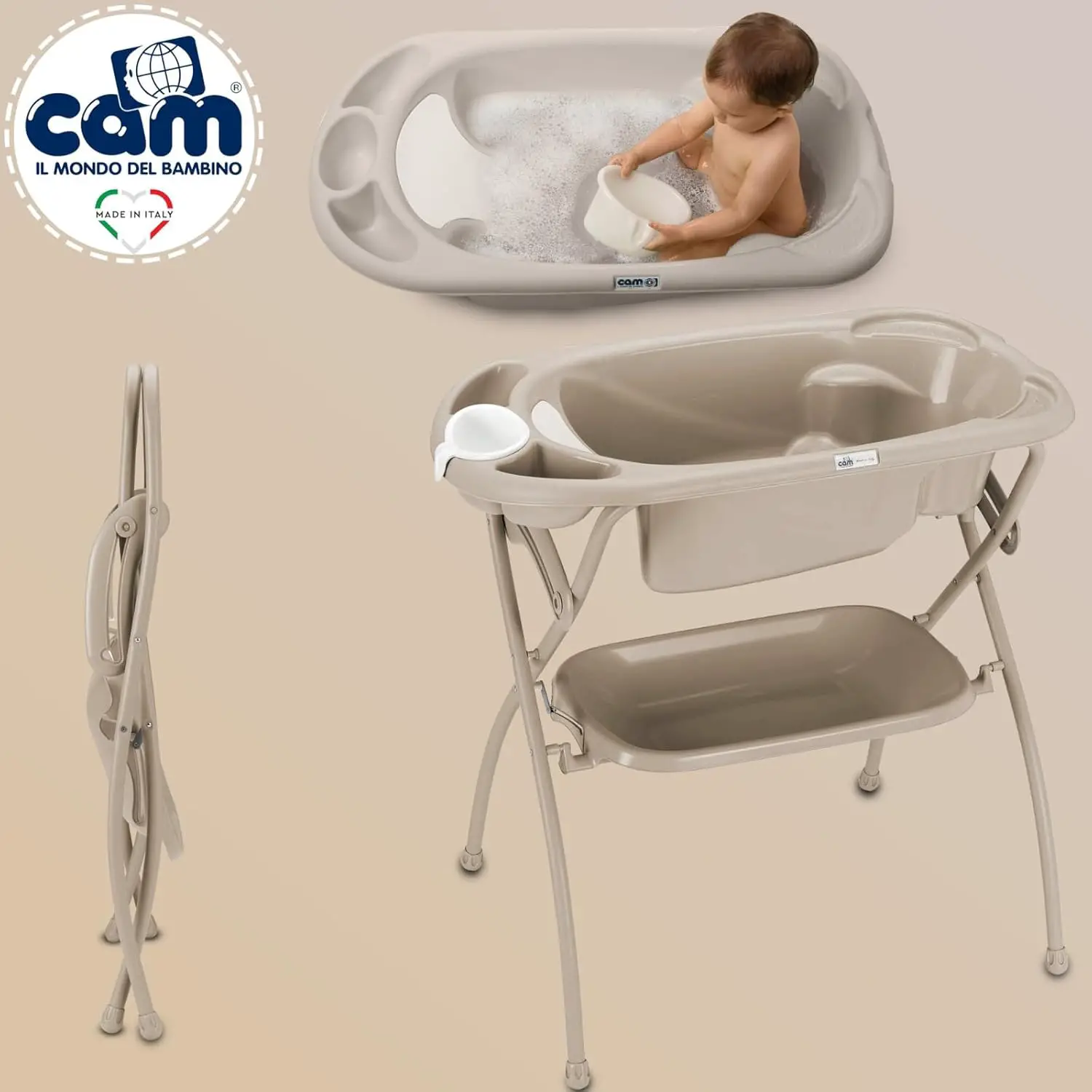 Kit Bagno Tortora Perlato Var. C525.V18 - bagnetti fasciatoio