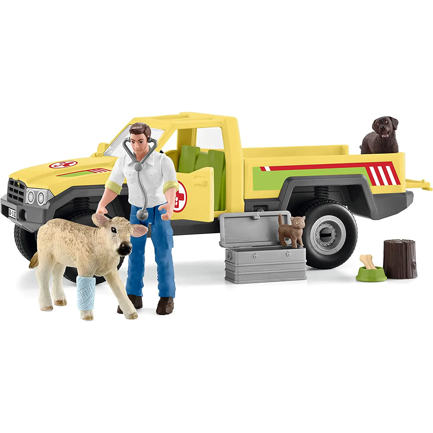 Schleich Pick Up del Veterinario - Animali