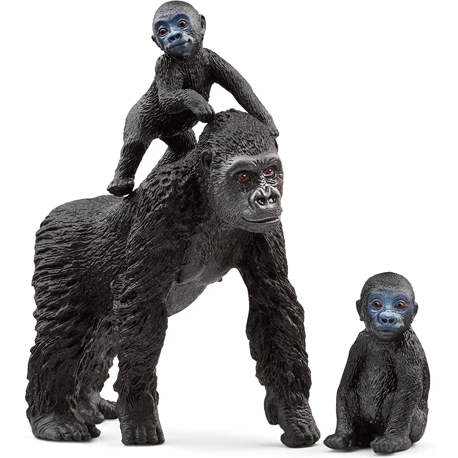 SCHLEICH FAMIGLIA DI GORILLA DELLA PIANURA - Animali