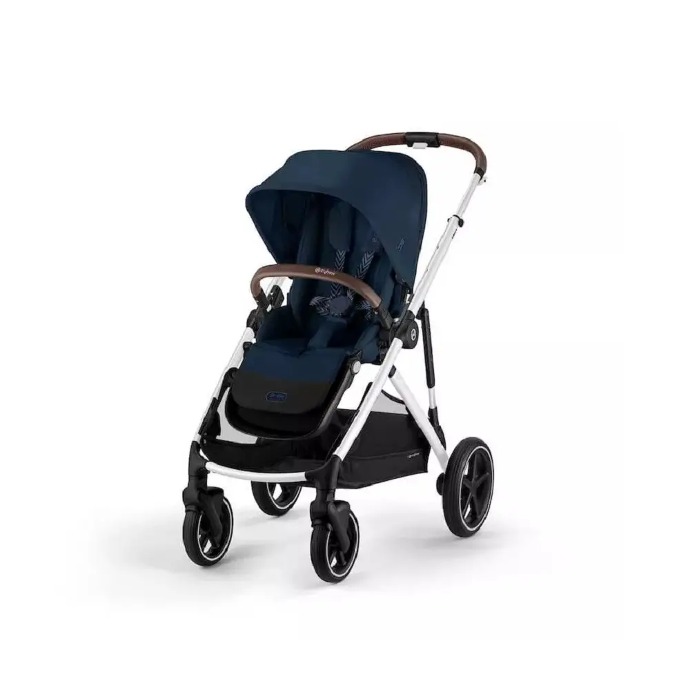 Gazelle S Passeggino Ocean Blue Telaio Silver - gemellari