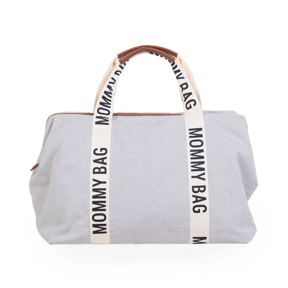 Mommy Bag Borsa Fasciatoio con Materassino – Tela Grigio Chiaro Childhome - borse e zaini