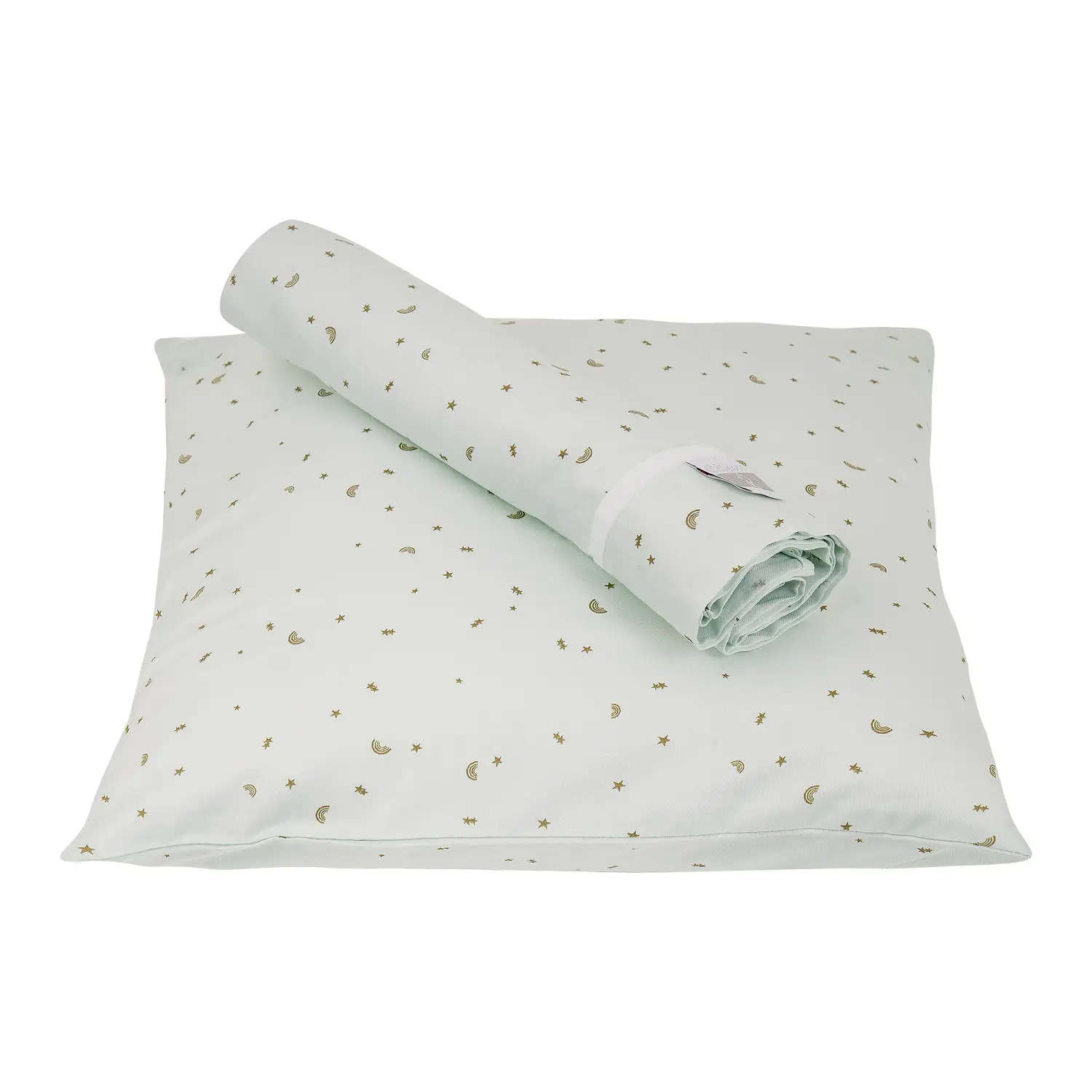 Set Lenzuolo Letto Sopra con Federa Green Rainbows - lenzuolini