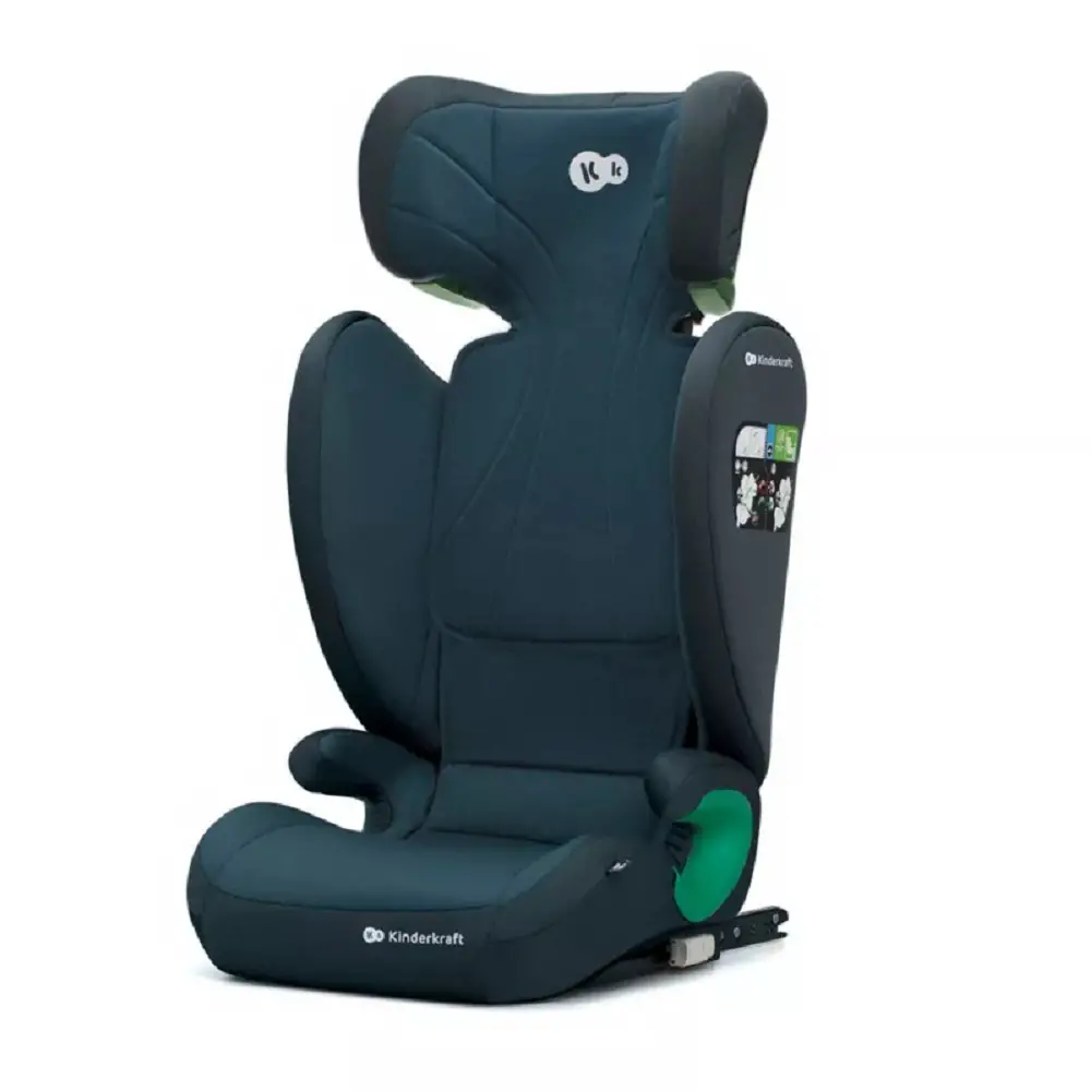 Seggiolino Auto Junior Fix 2 I-size 100-150 Cm Harbor Blue Kinderkraft - bambini 100-150 cm (4-12 anni)