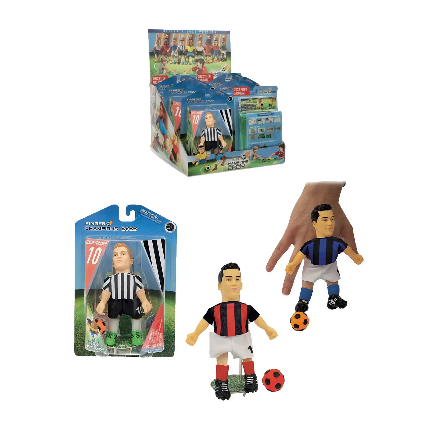 Finger Champions Player Set Giocatori o Campo in Assortimento - action figures ed accessori