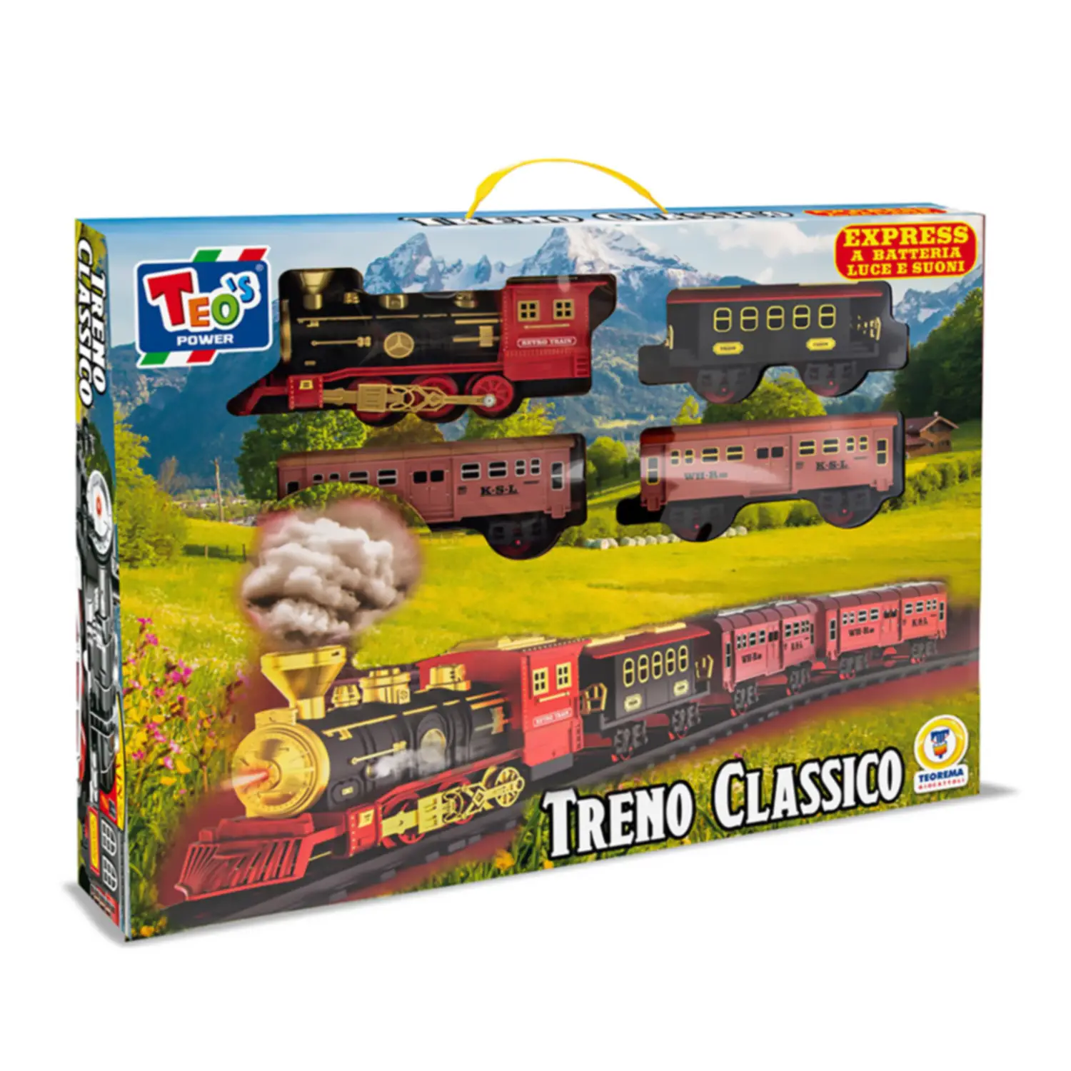 Pista Treno Classico Con Vapore Luci E Suoni - Veicoli, garage e piste