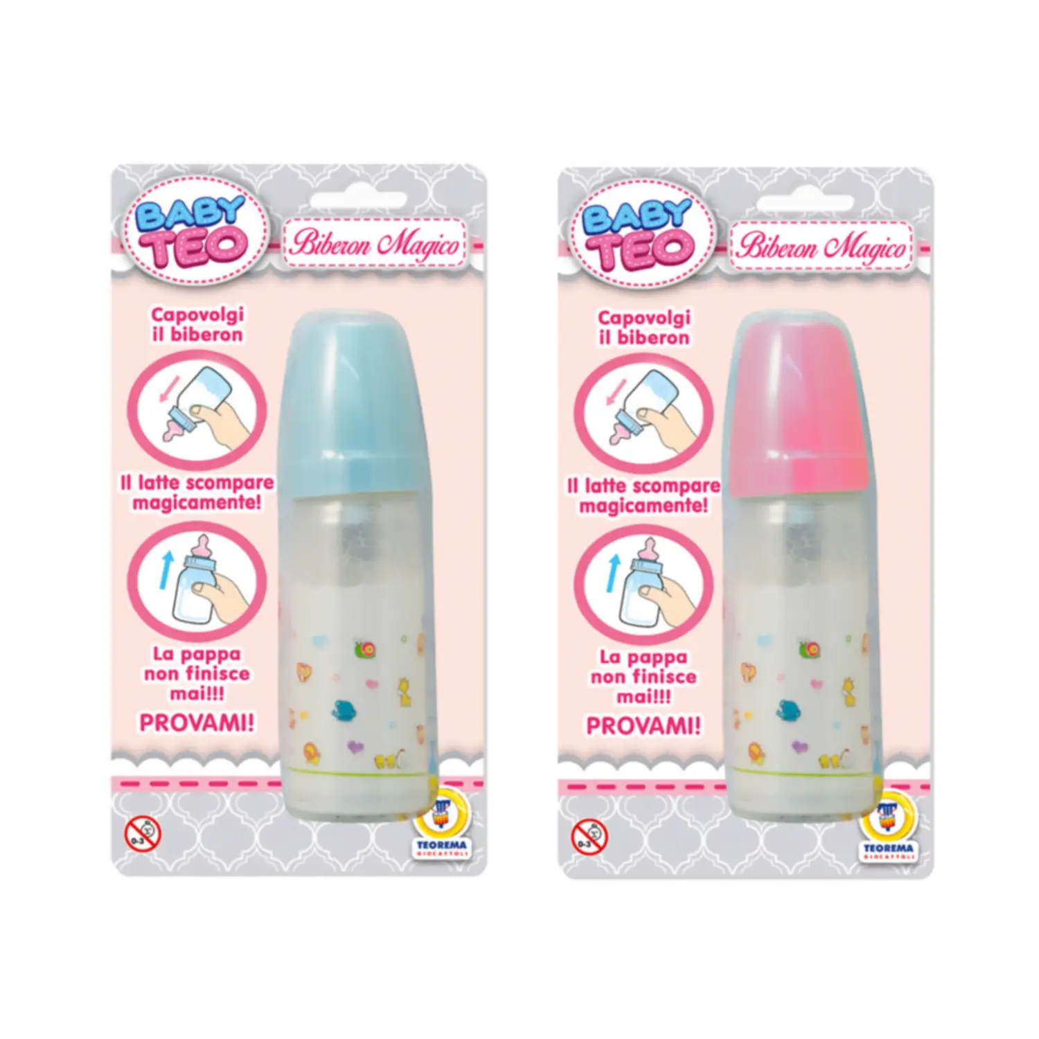 Baby Teo- Magico Biberon Assortito - Bambole e accessori